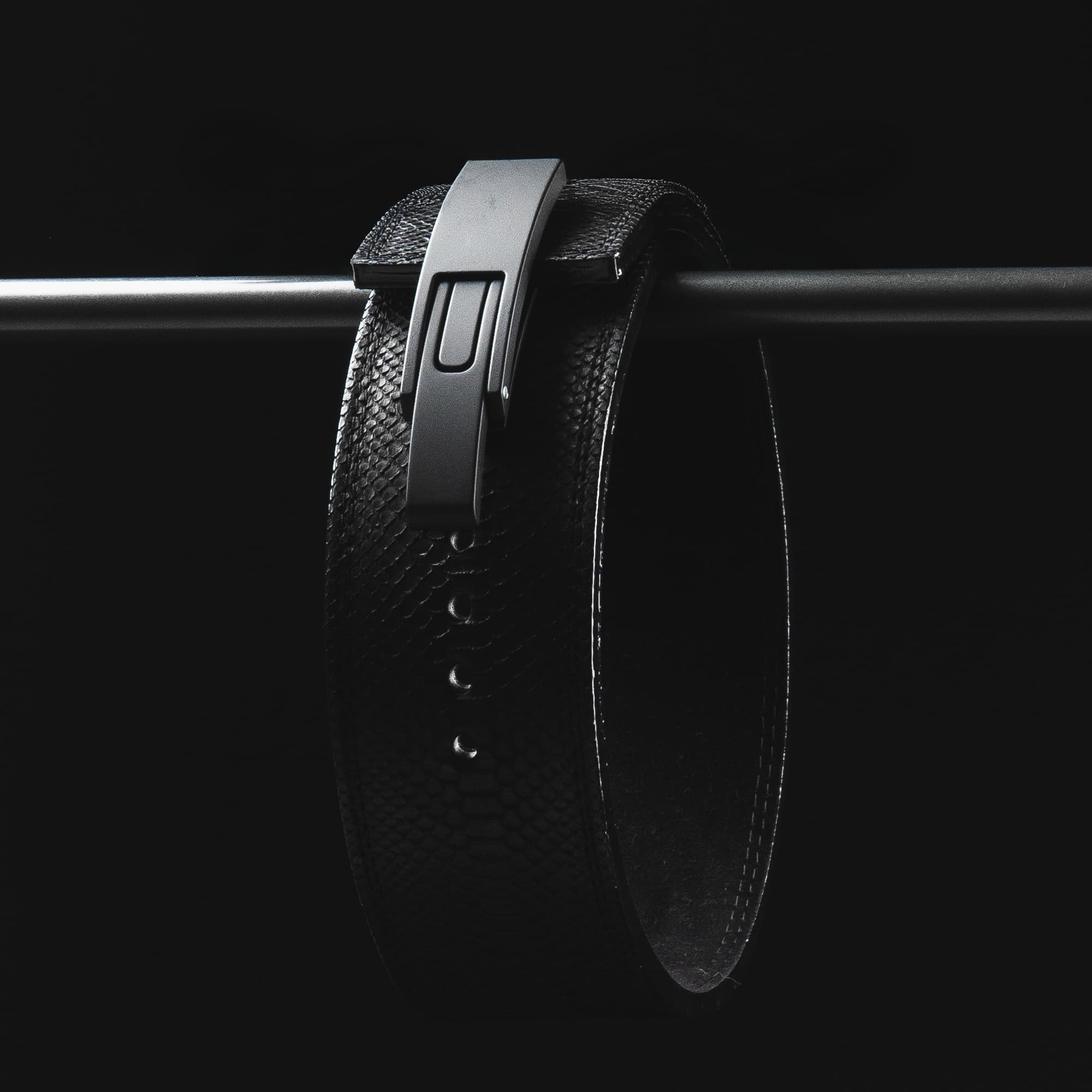 10MM Lever Belt - Onyx Python - Image 6