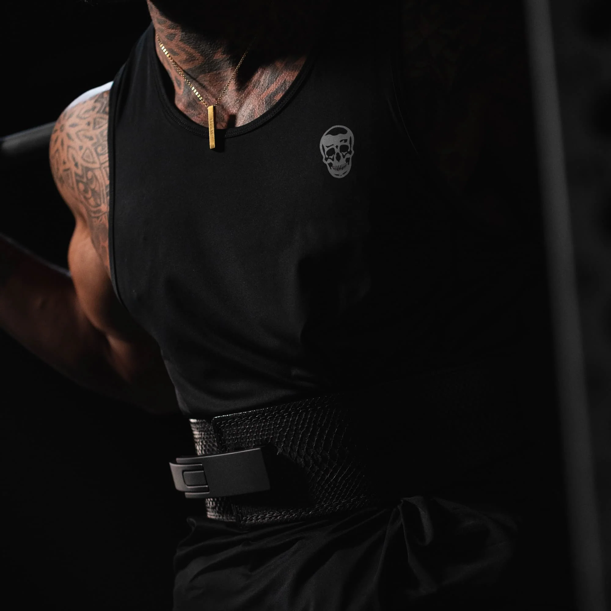 10MM Lever Belt - Onyx Python - Image 9
