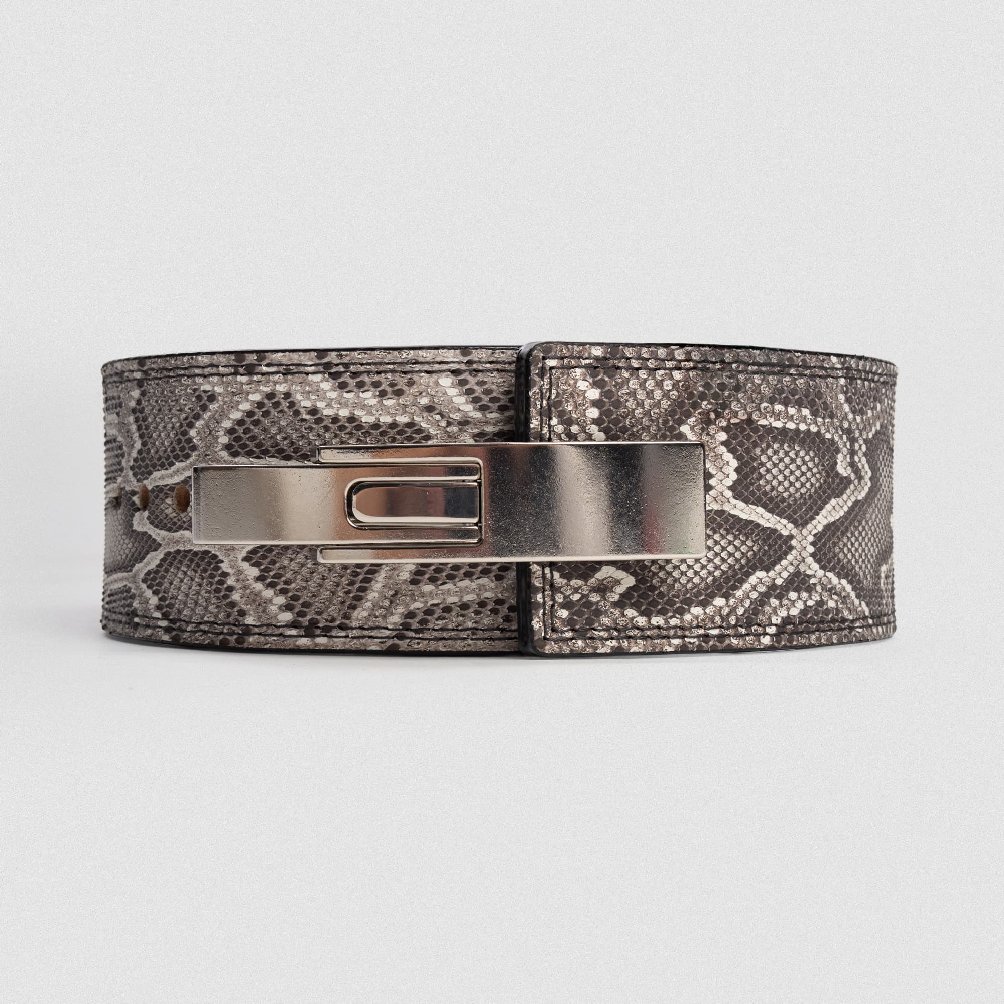 10MM Lever Belt - White Python - Image 3