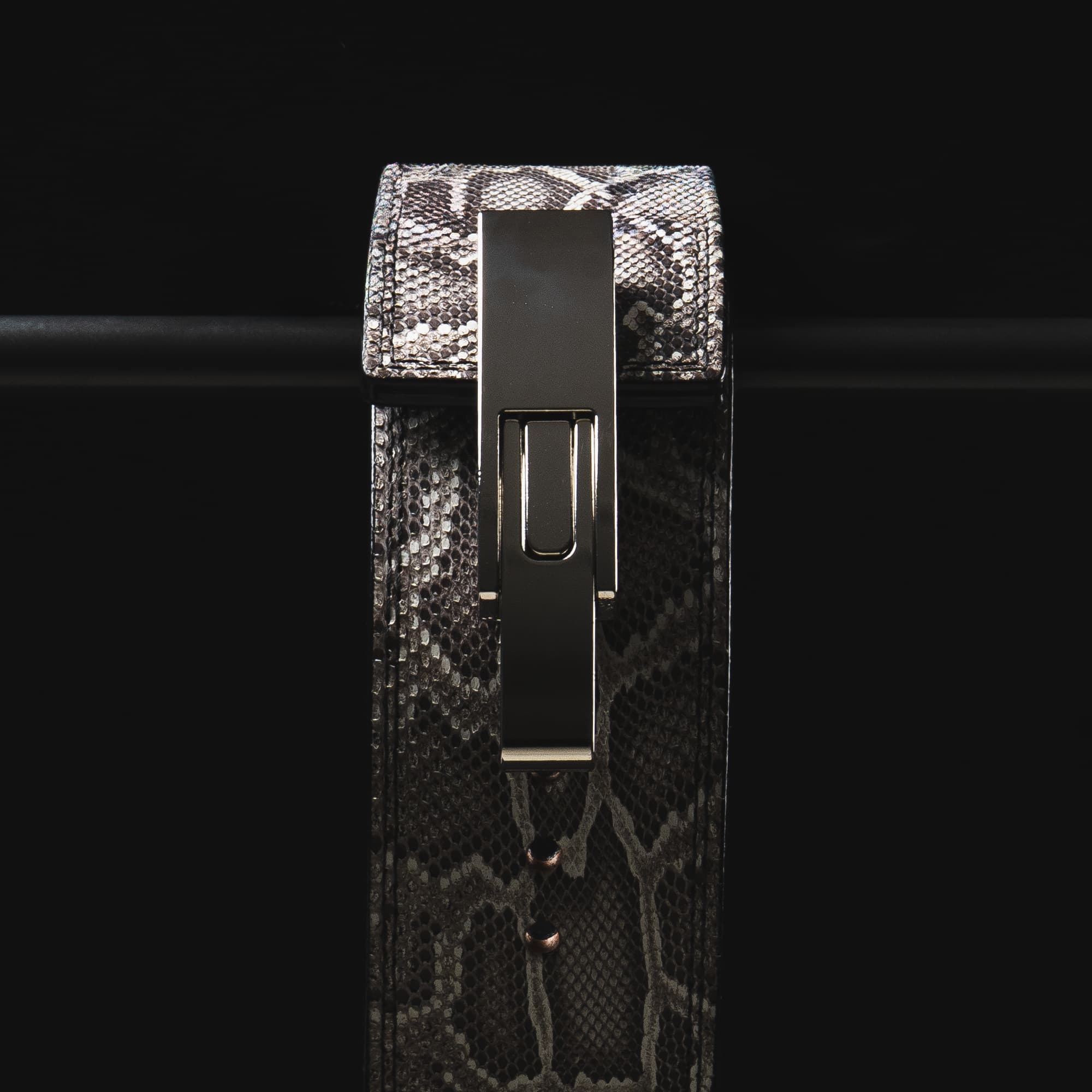10MM Lever Belt - White Python - Image 5