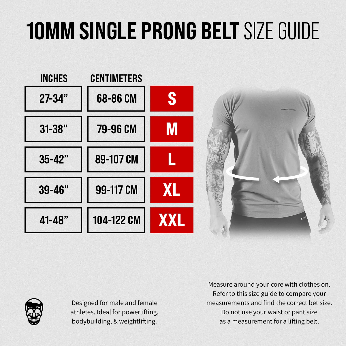 10MM Single Prong Belt - Black - Image 4