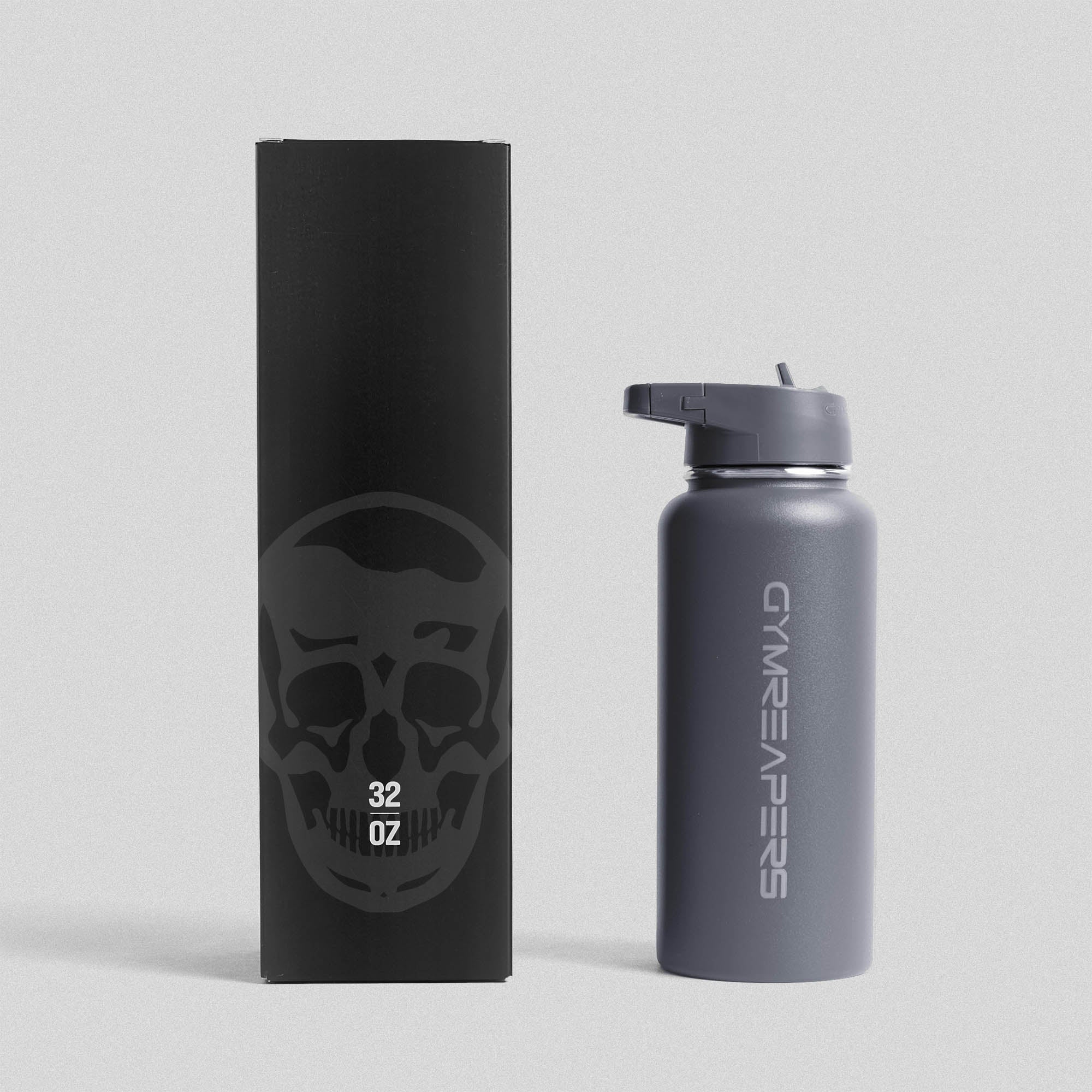 32 oz Stainless Steel Water Bottle - Faded Blue - Image 4