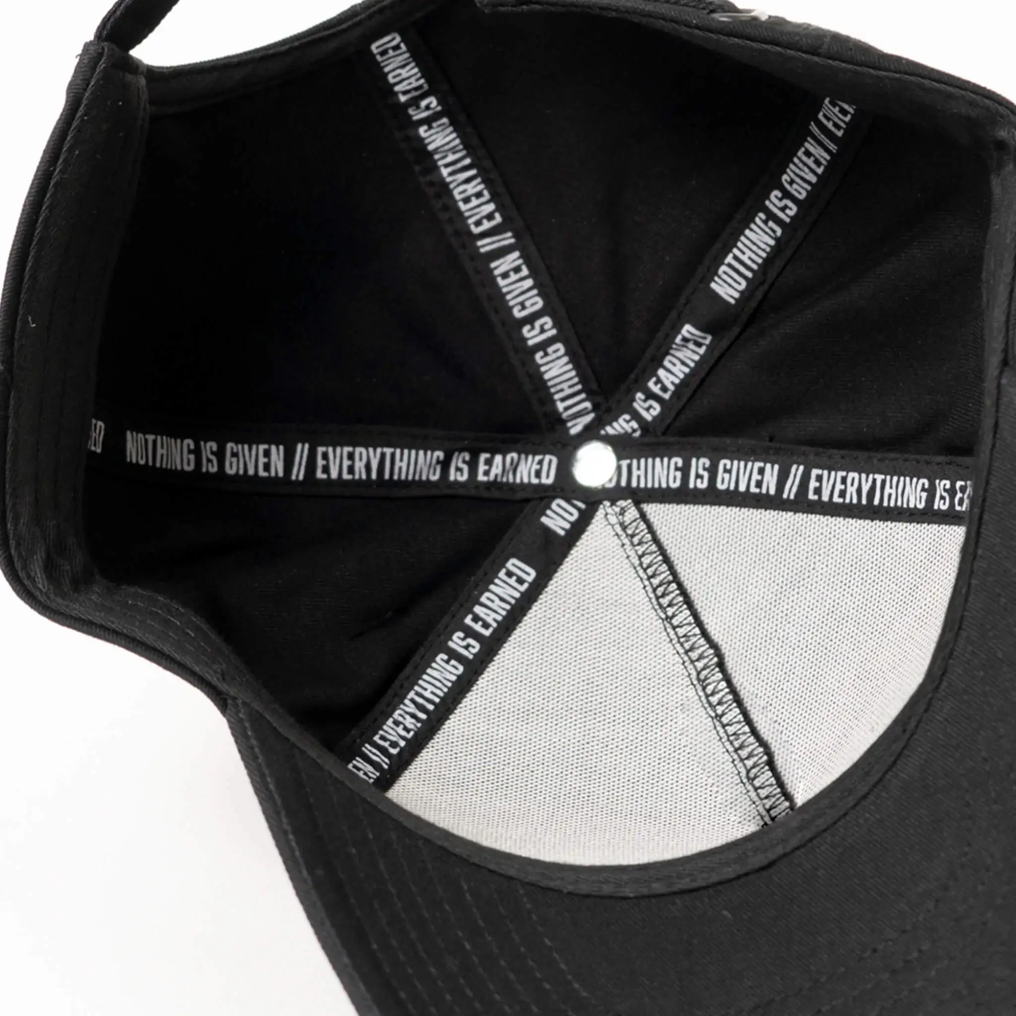 5-Panel Skull Hat - Black - Image 5