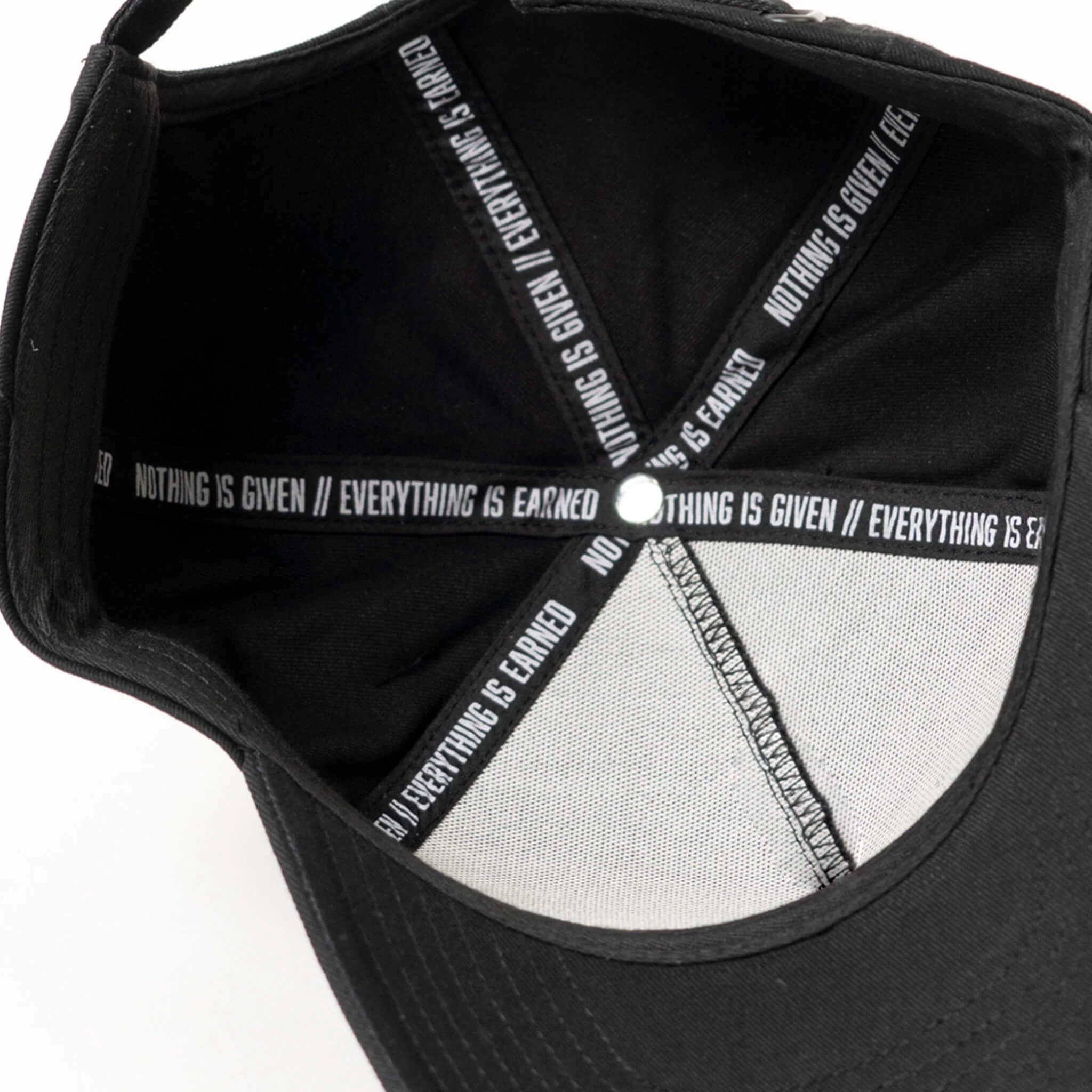 5-Panel Skull Hat - Black/White - Image 5