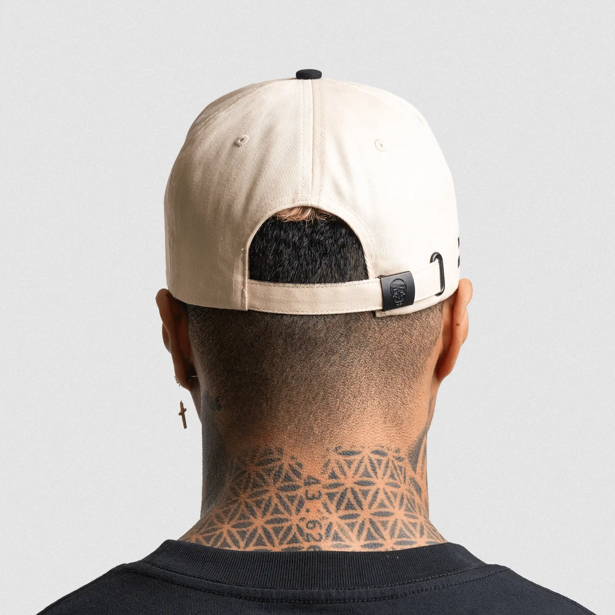 5-Panel Initial Hat - Cream/Black - Image 7