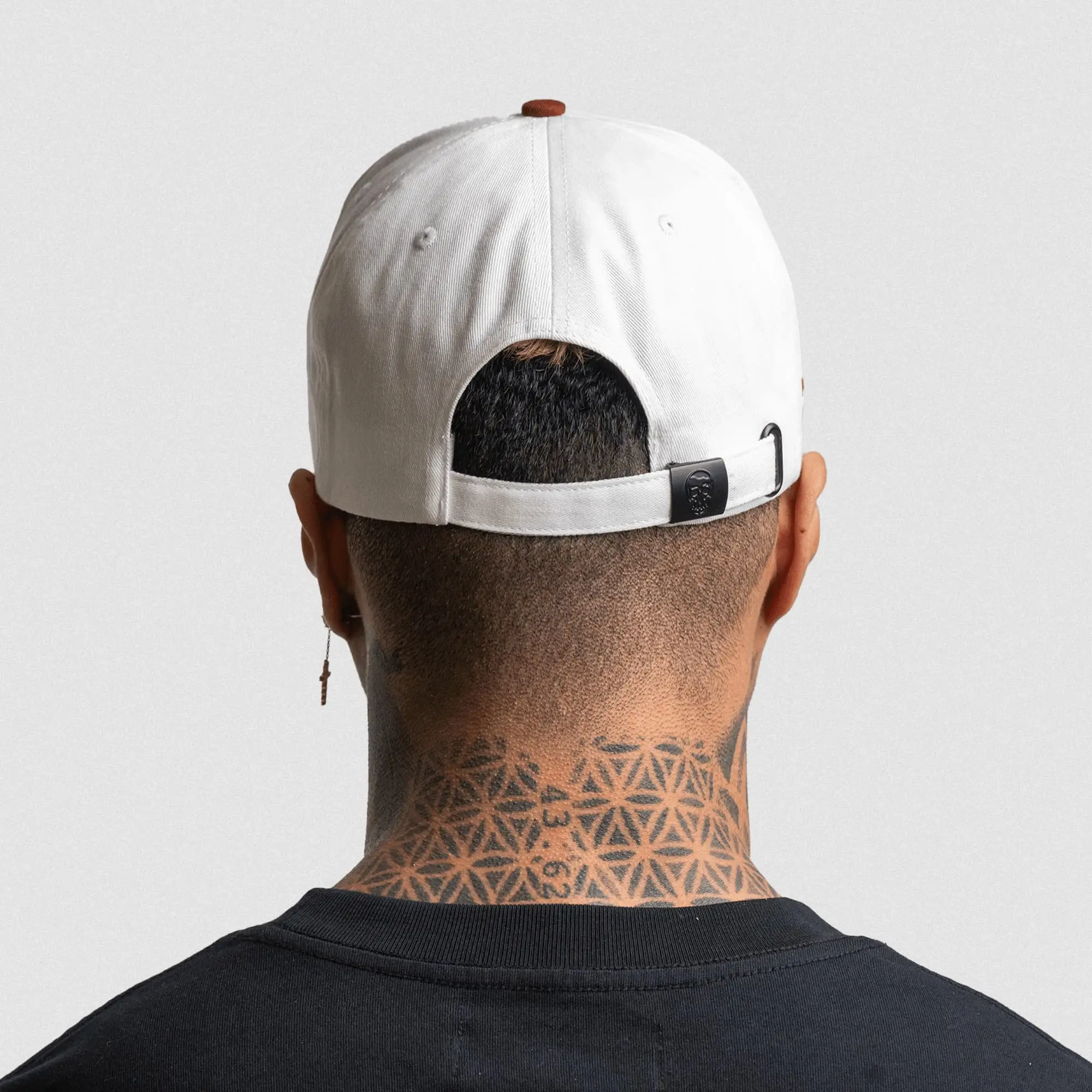 5-Panel Initial Hat - White/Maroon - Image 7