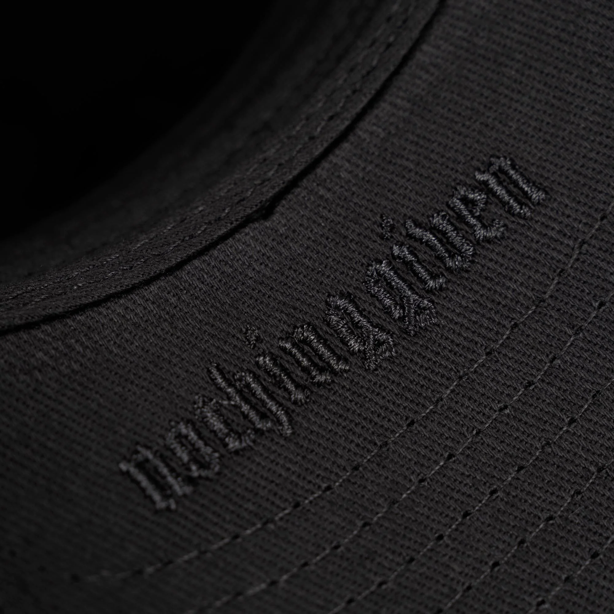 5-Panel Initial Suede Hat - Gray/Black - Image 3