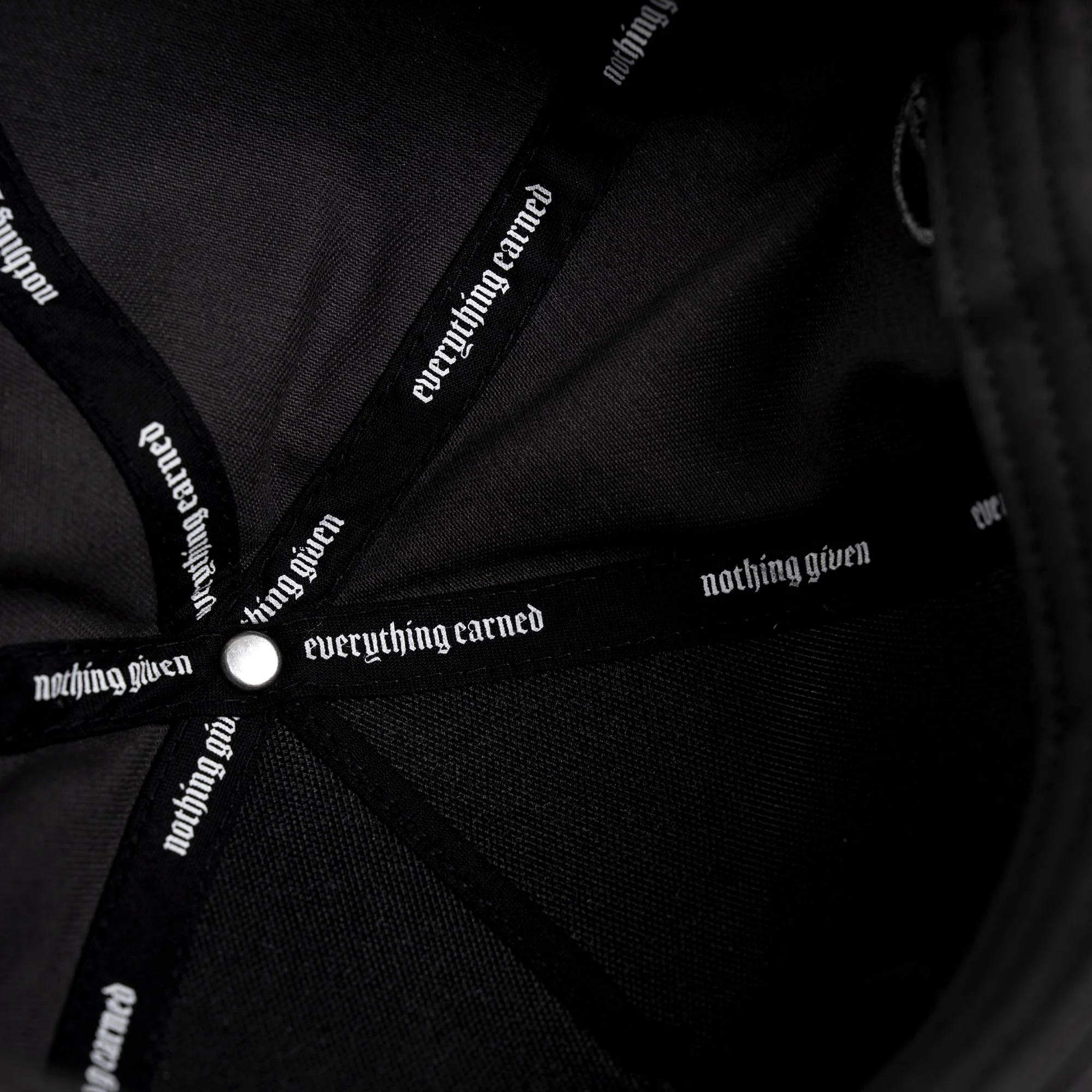5-Panel Initial Suede Hat - Gray/Black - Image 4