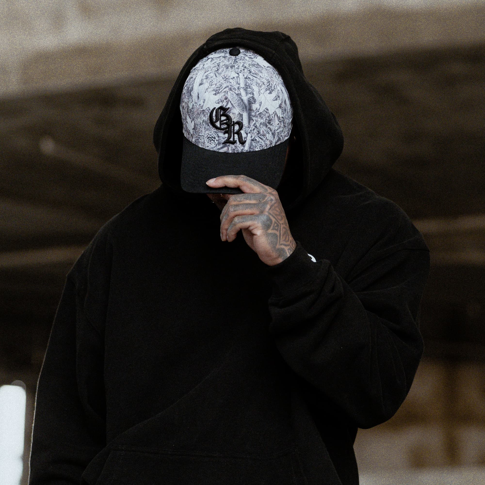 5-Panel Initial Trucker Hat - Camo - Image 8