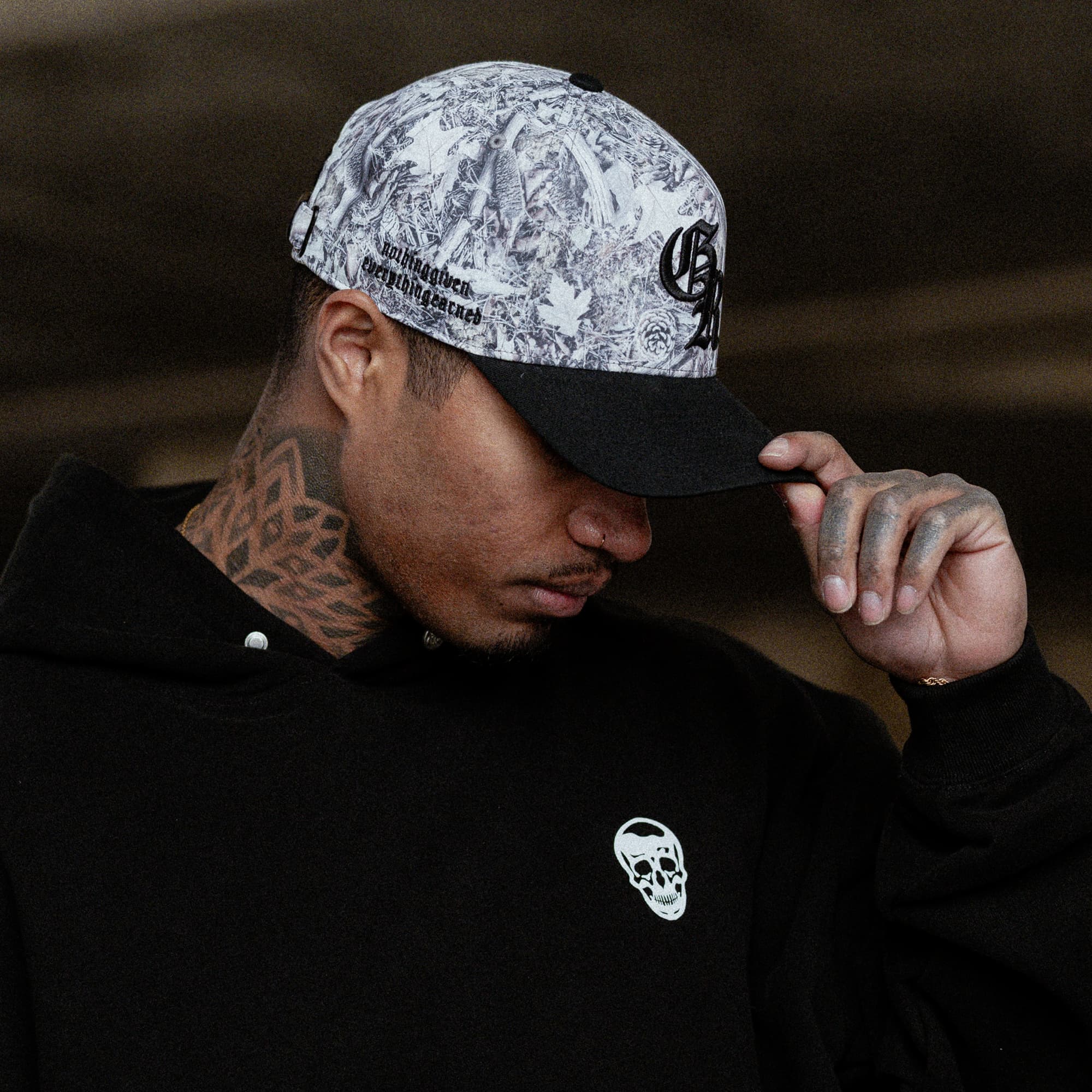 5-Panel Initial Trucker Hat - Camo - Image 9