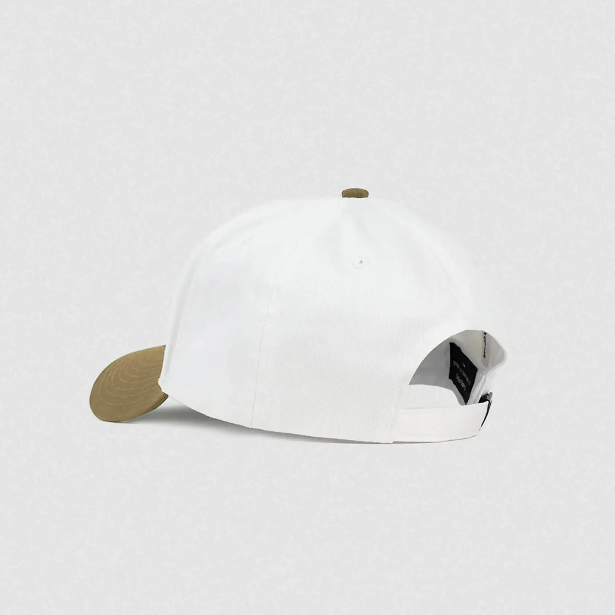 5-Panel Skull Hat - White/Dark Khaki - Image 2