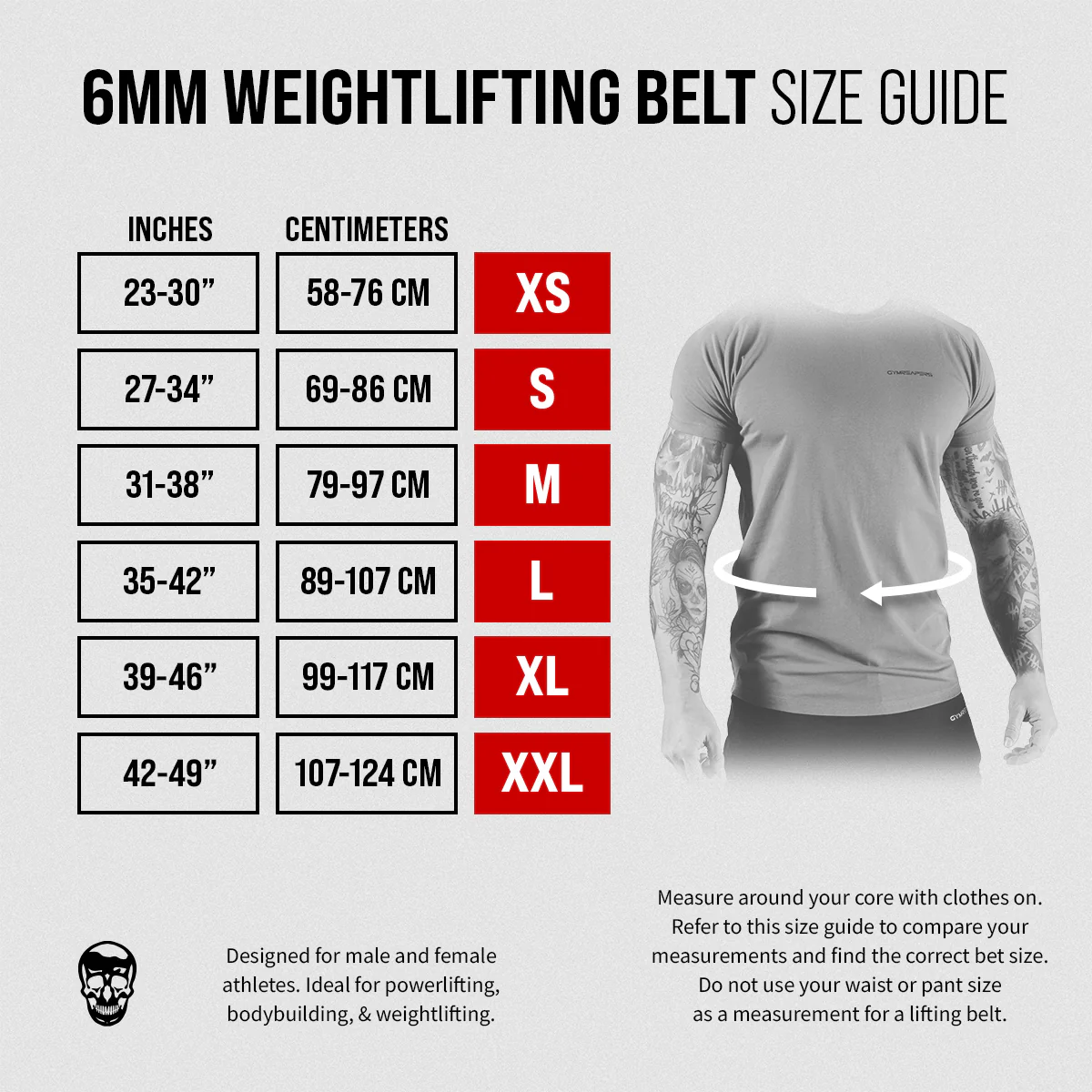 6mm Weightlifting Belt - Image 6
