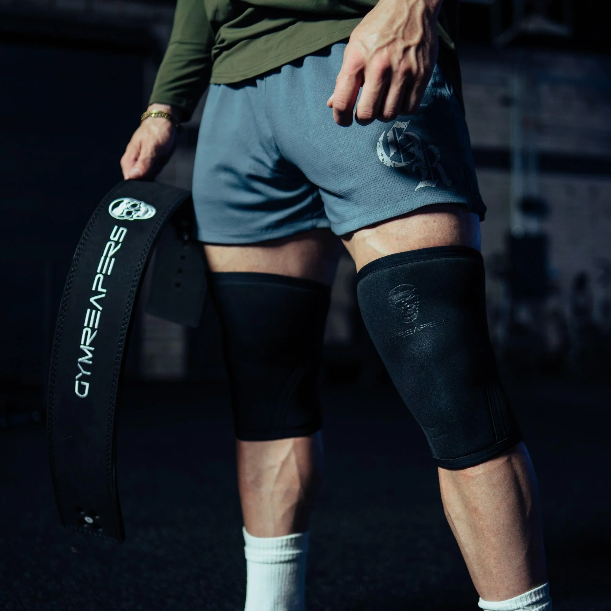 7MM Knee Sleeves - Black/Black - Image 5