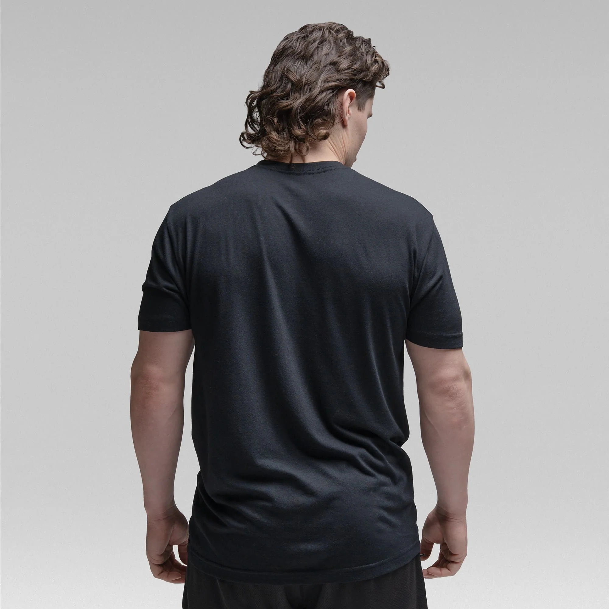 Active Tri-Blend Basic Tee - Black/White - Image 5