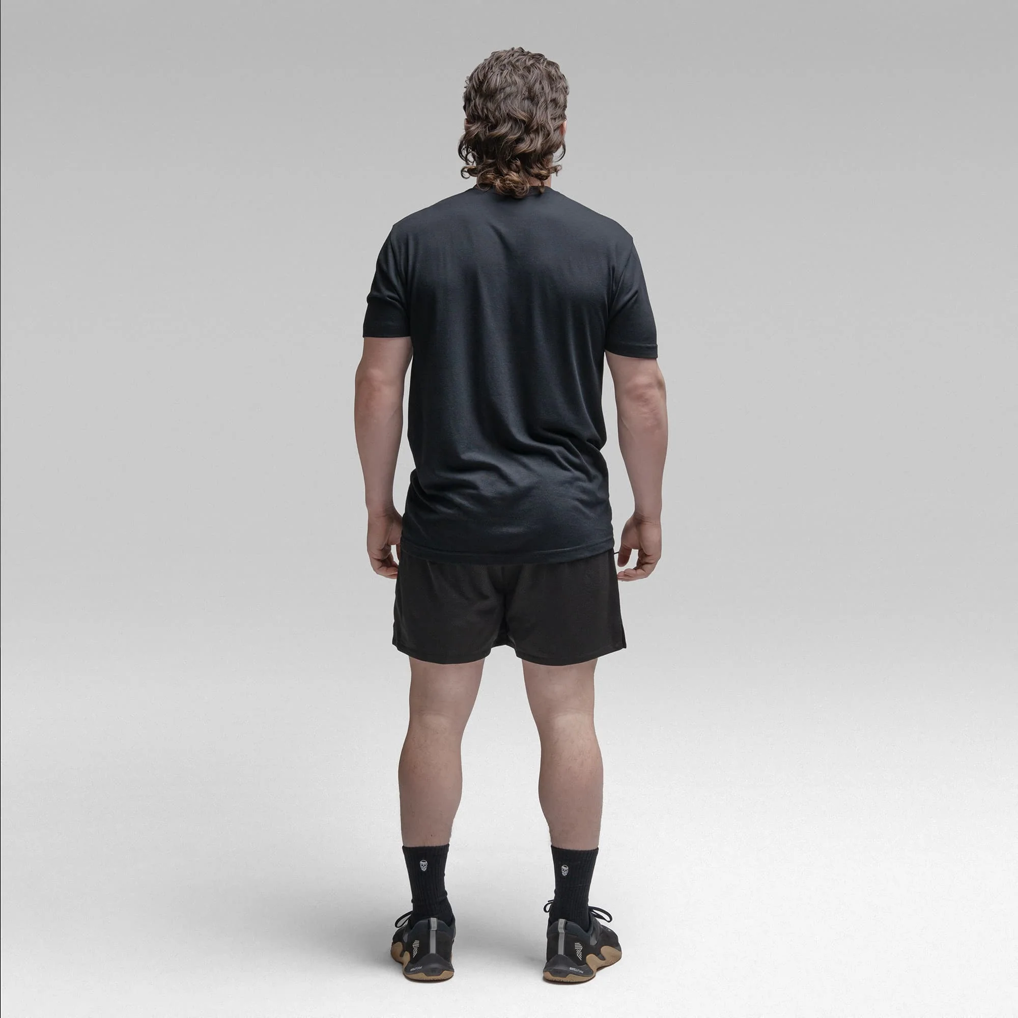 Active Tri-Blend Basic Tee - Black/White - Image 6