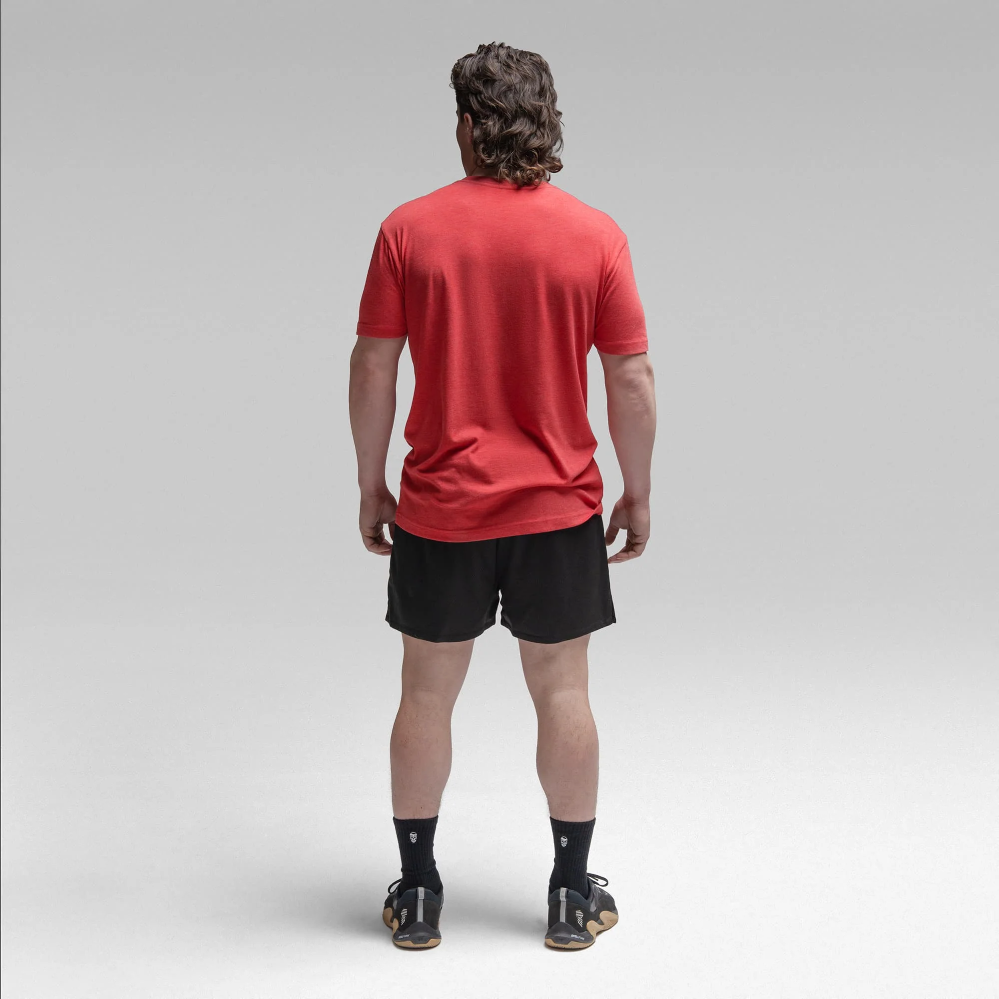 Active Tri-Blend Basic Tee - Red/White - Image 6