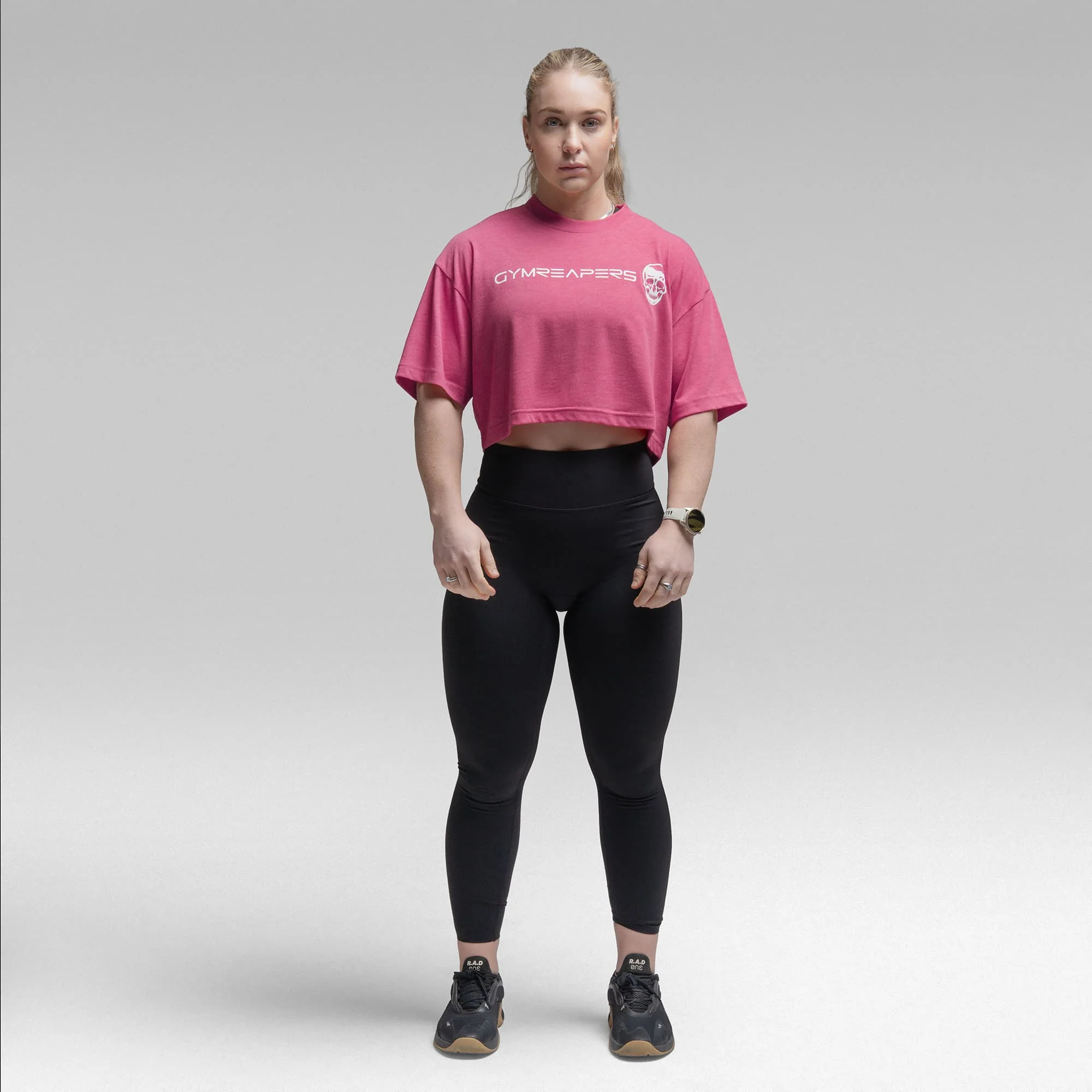 Active Tri-Blend Cropped Tee - Miami/White - Image 3