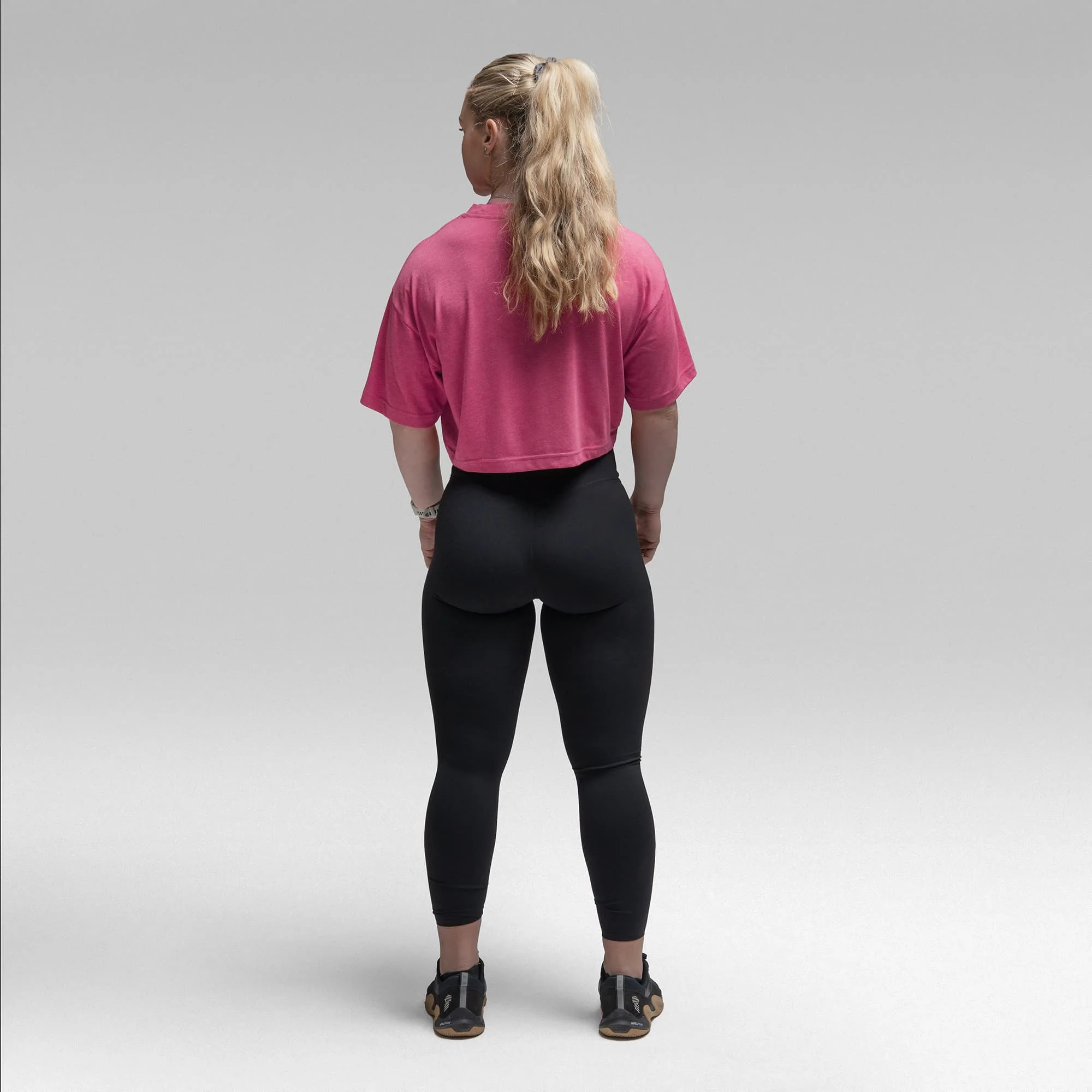 Active Tri-Blend Cropped Tee - Miami/White - Image 4