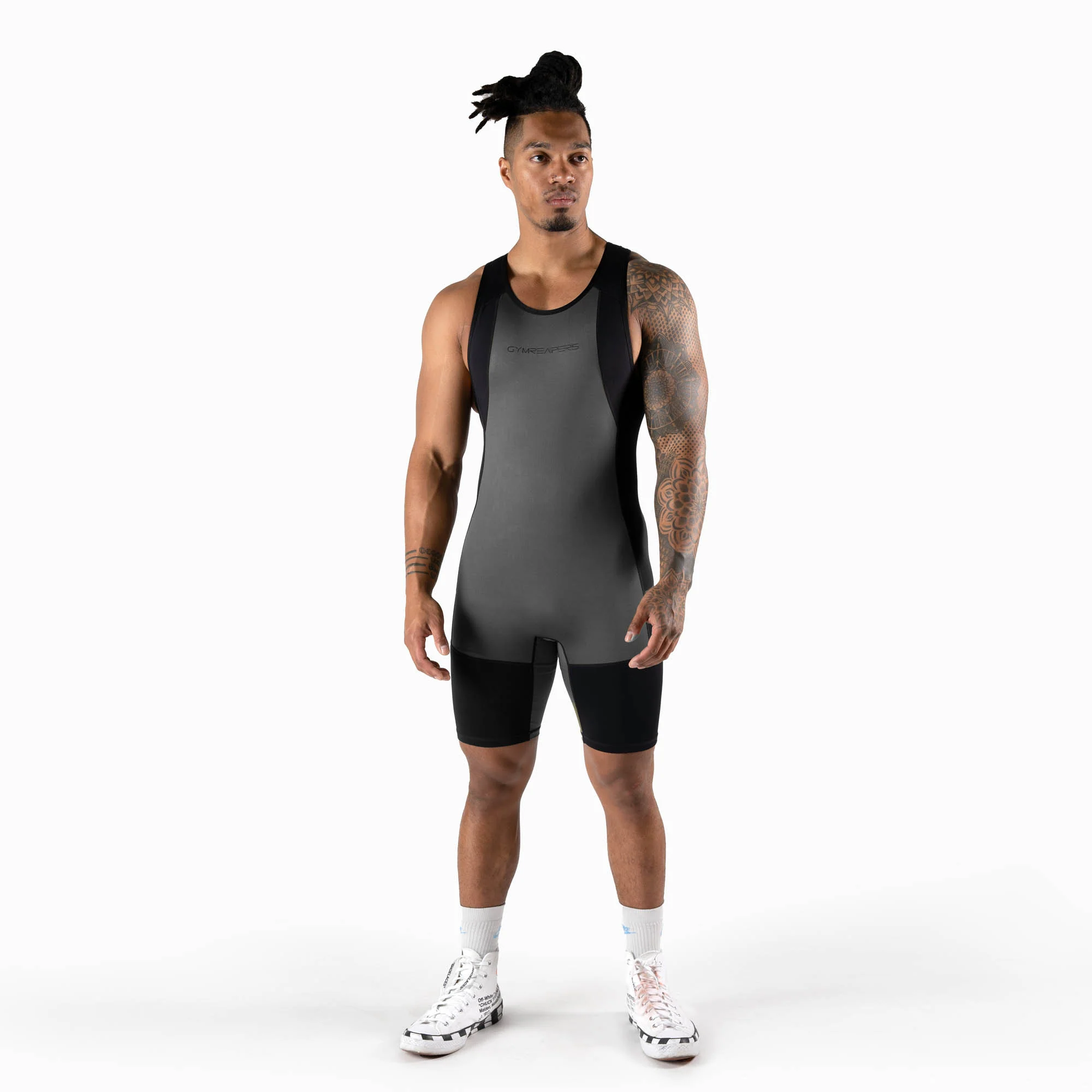 Apex Weightlifting Singlet - Gray - Image 2