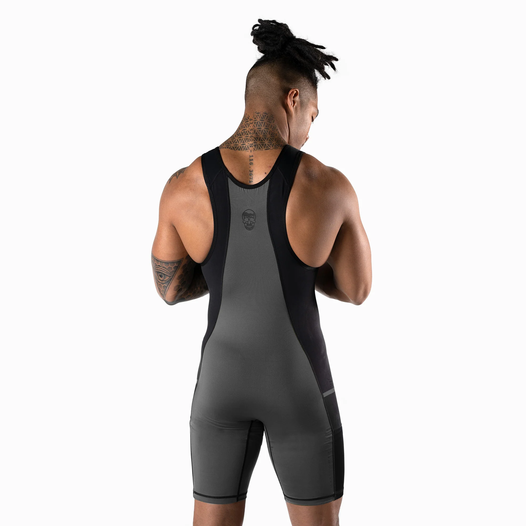 Apex Weightlifting Singlet - Gray - Image 4