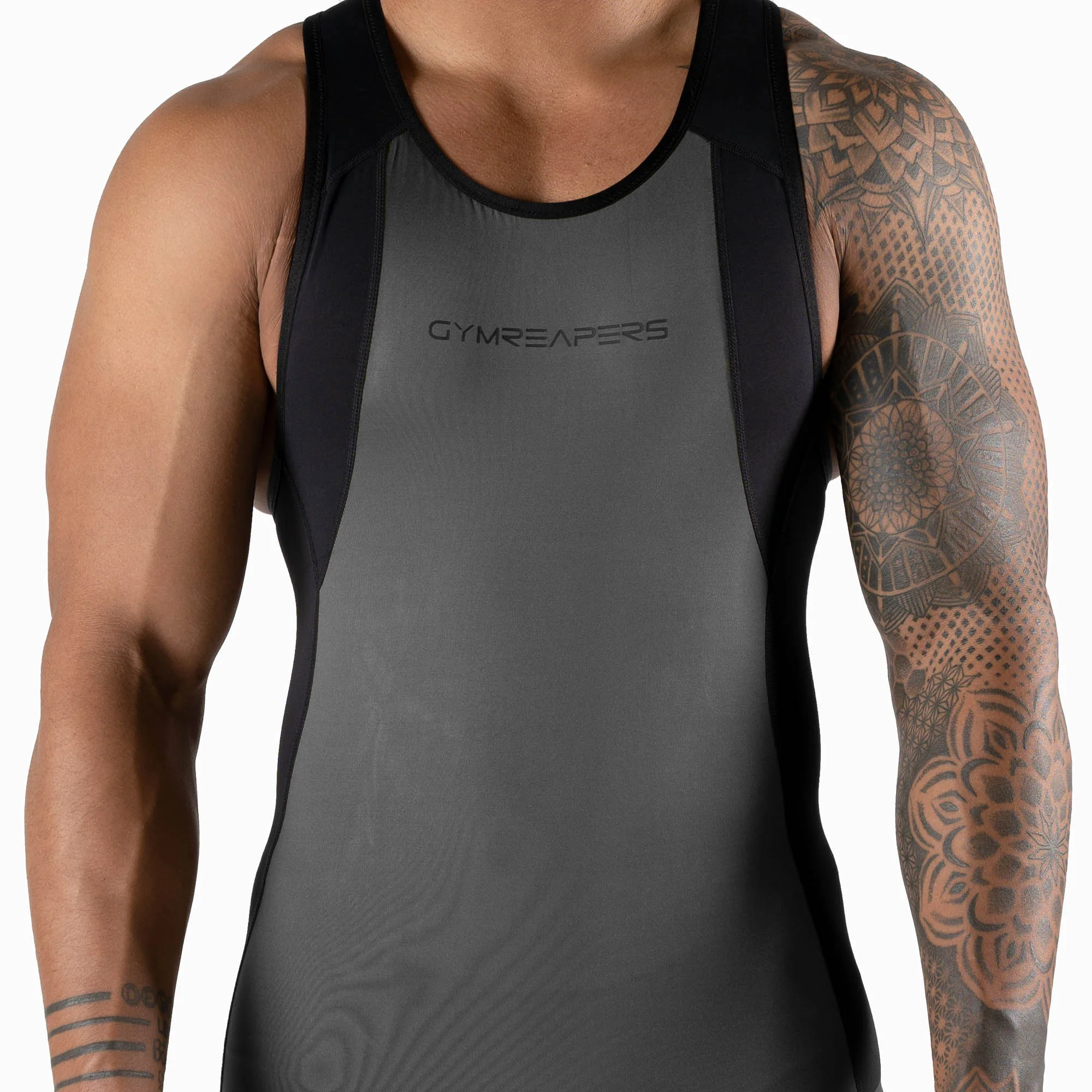 Apex Weightlifting Singlet - Gray - Image 5