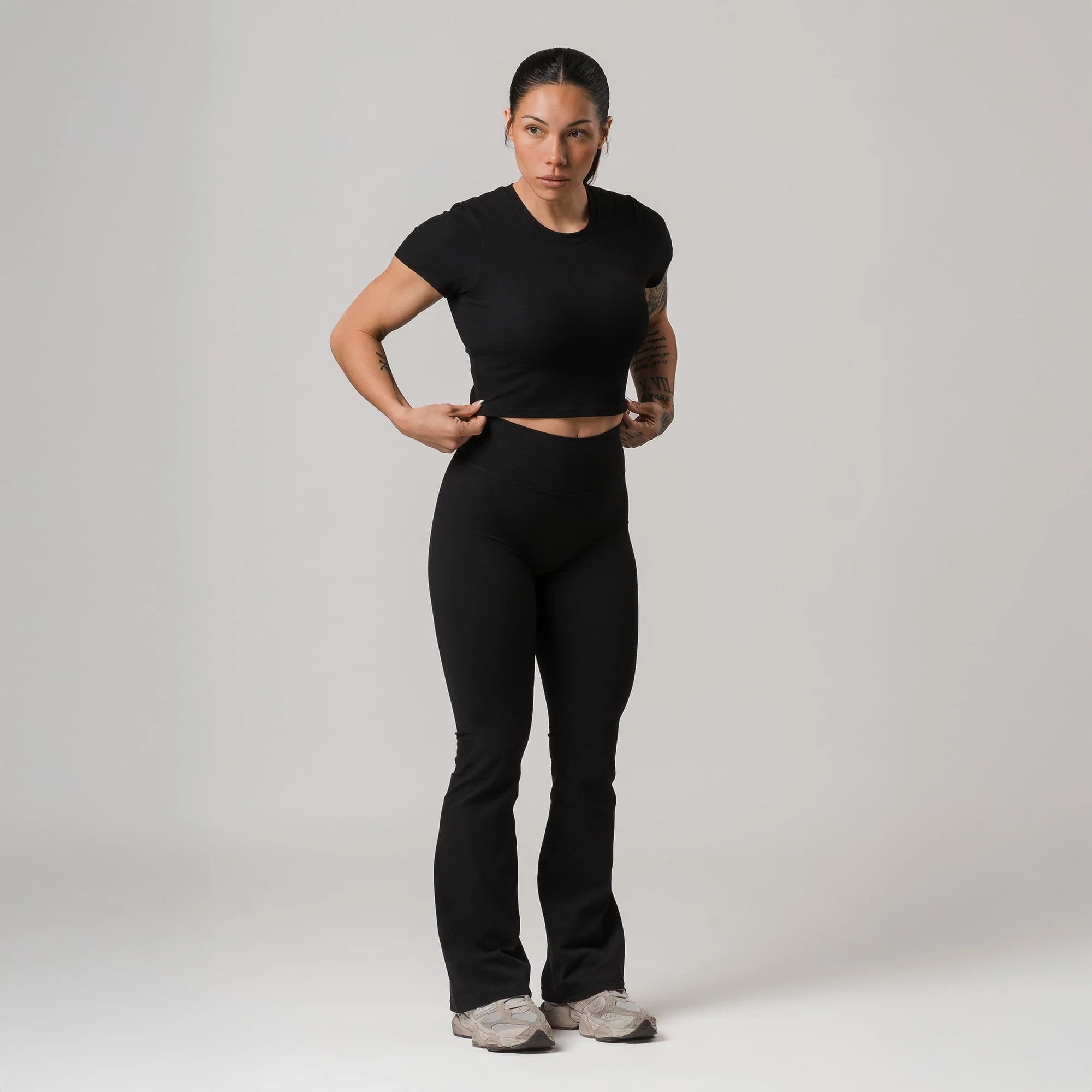 Axis Flare Leggings - Black - Image 3