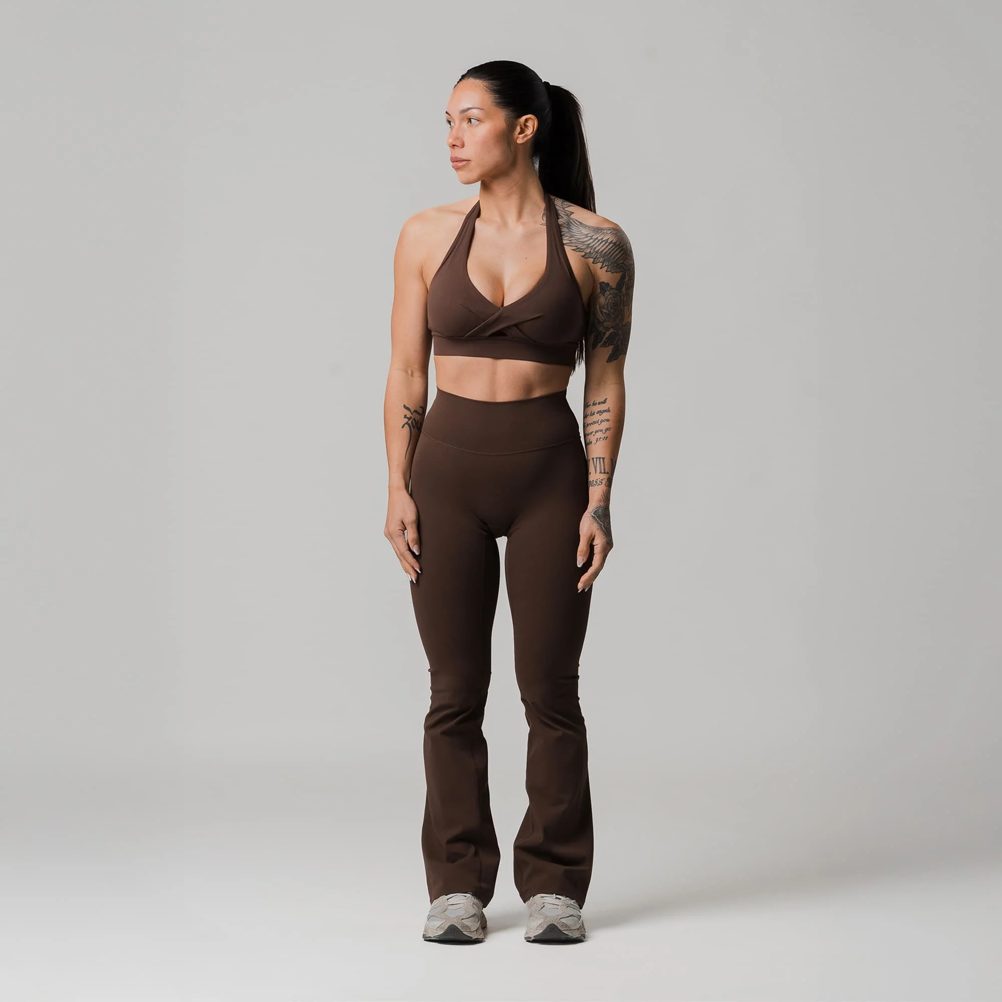 Axis Flare Leggings - Brown - Image 3