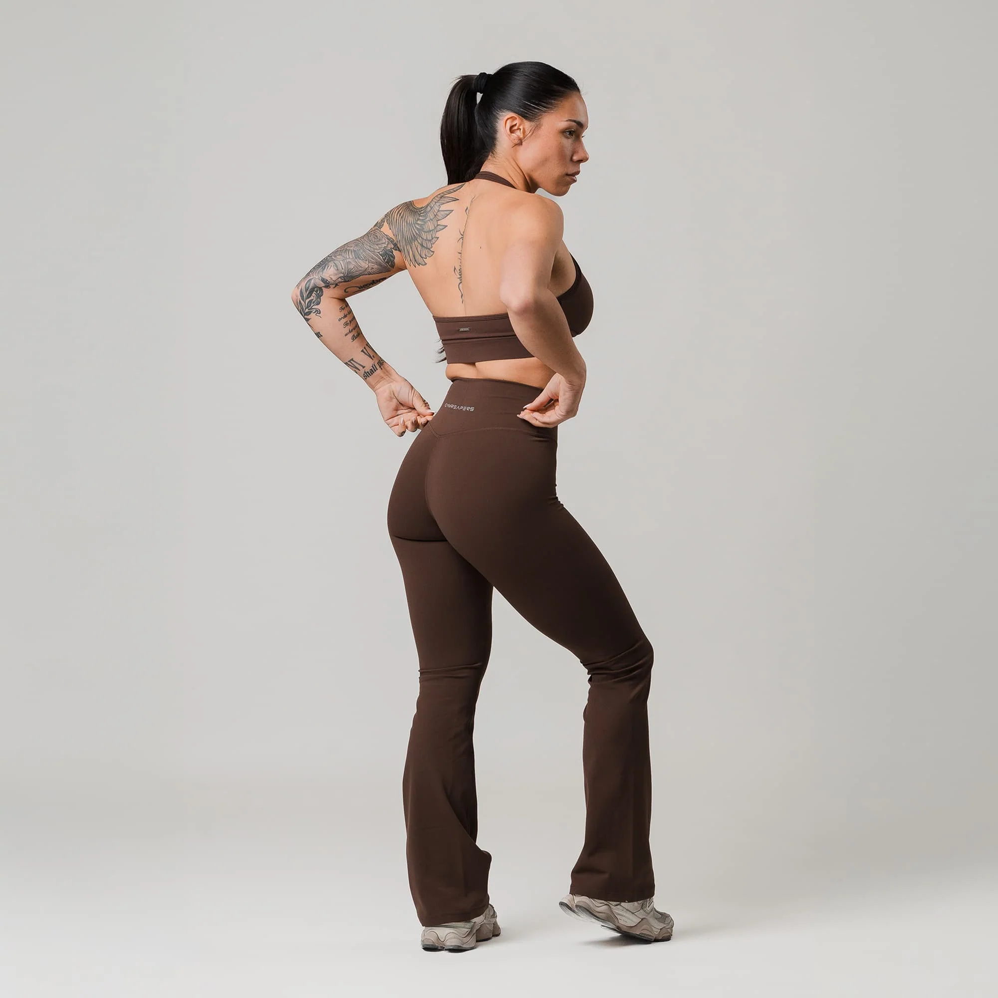 Axis Flare Leggings - Brown - Image 4