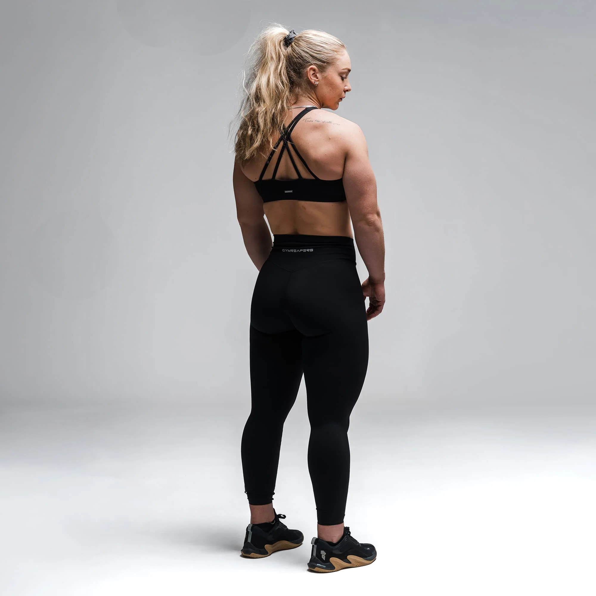Axis High Neck Bra - Black - Image 4