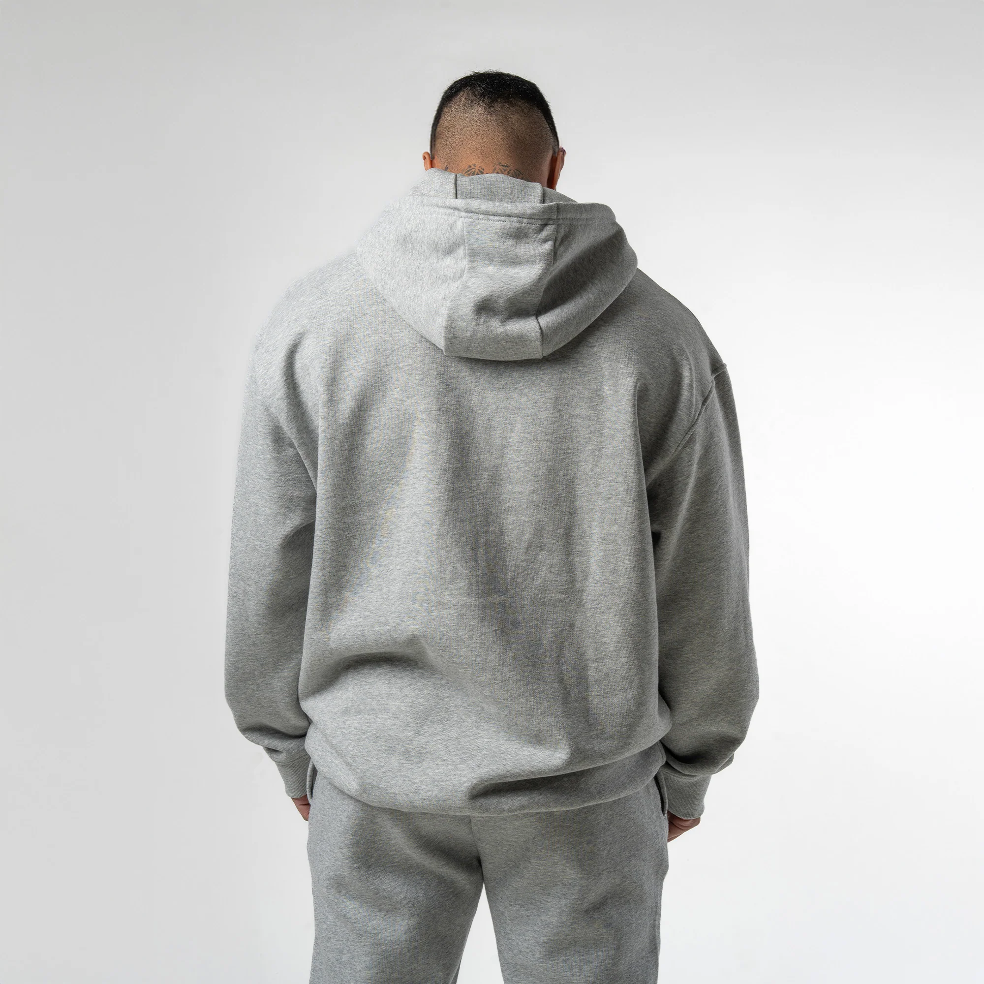 Axis Mockneck Hoodie - Heather Gray - Image 5