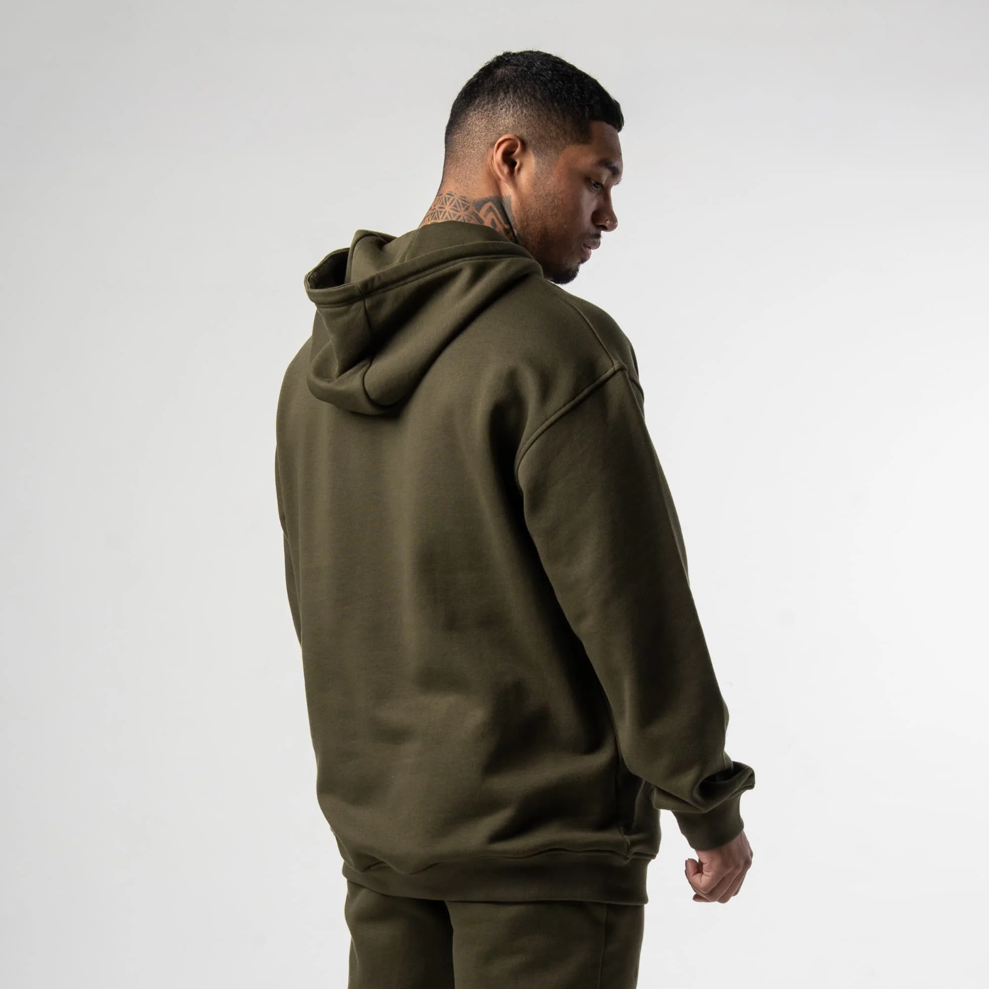 Axis Mockneck Hoodie - OD Green - Image 5