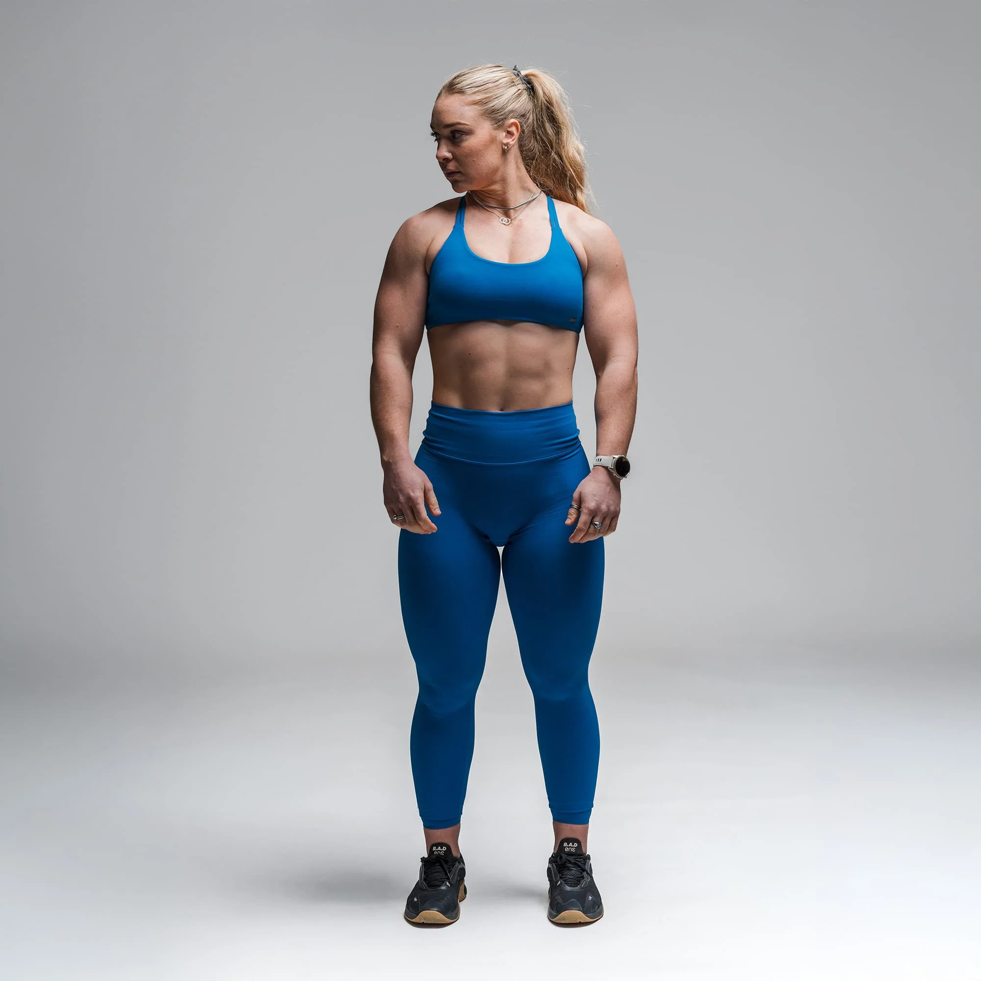Axis Open Back Bra - Electric Blue - Image 3