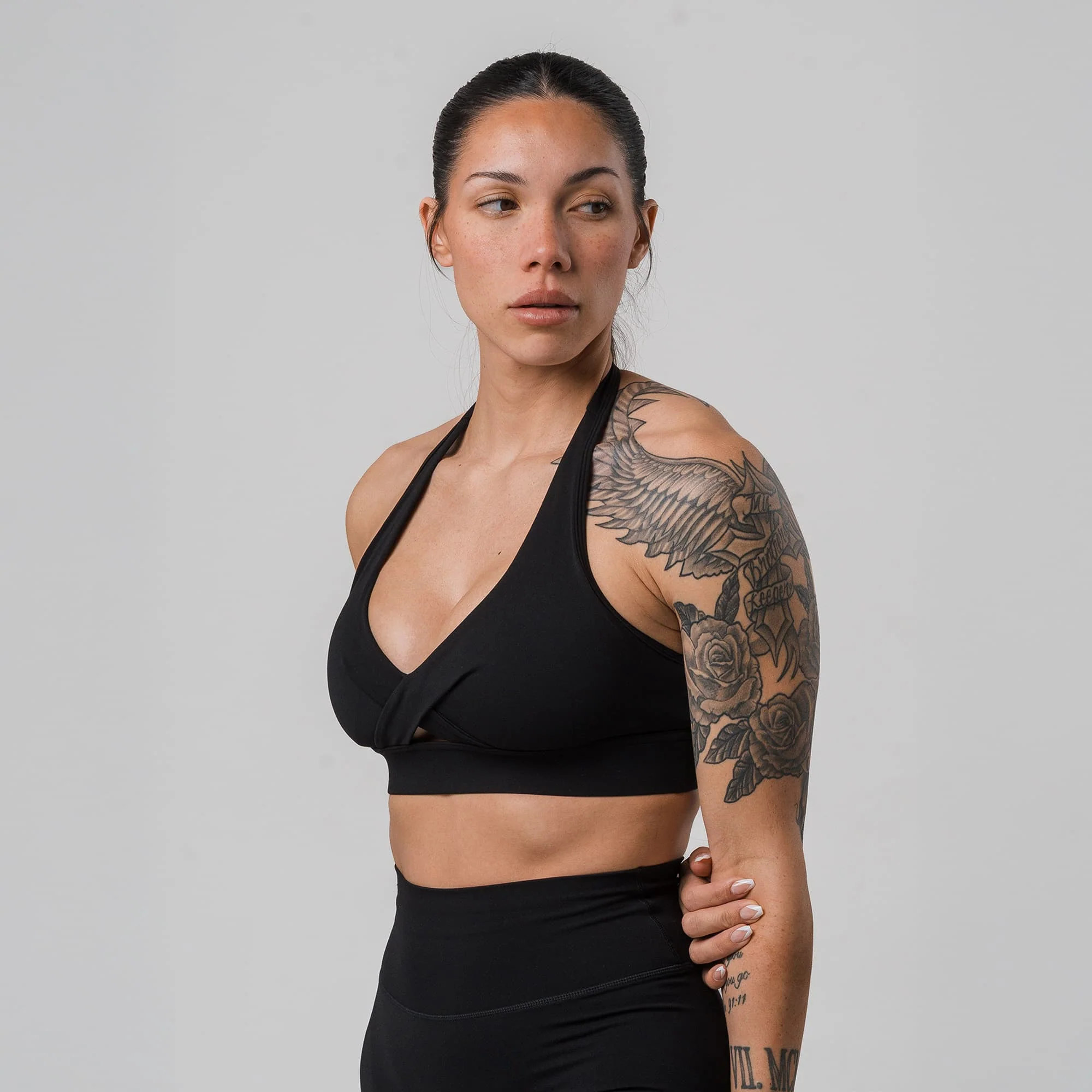 Axis Twisted Halter Bra