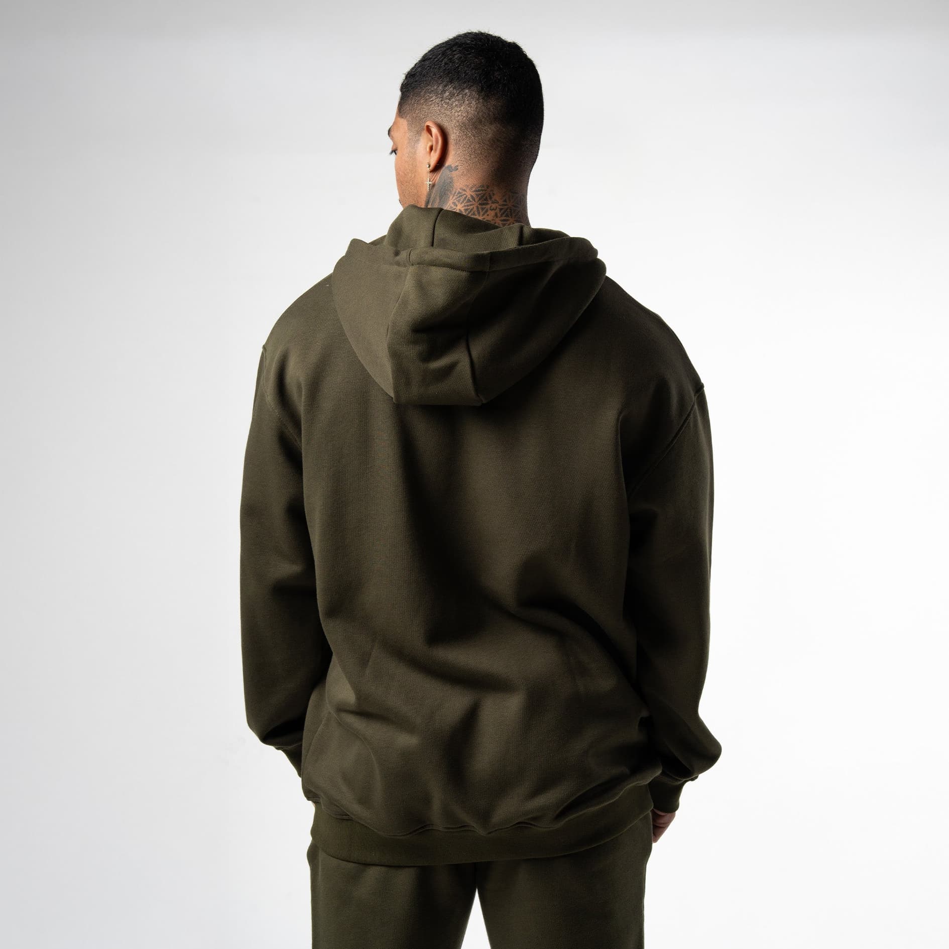 Axis Zip-Up Hoodie - OD Green - Image 4