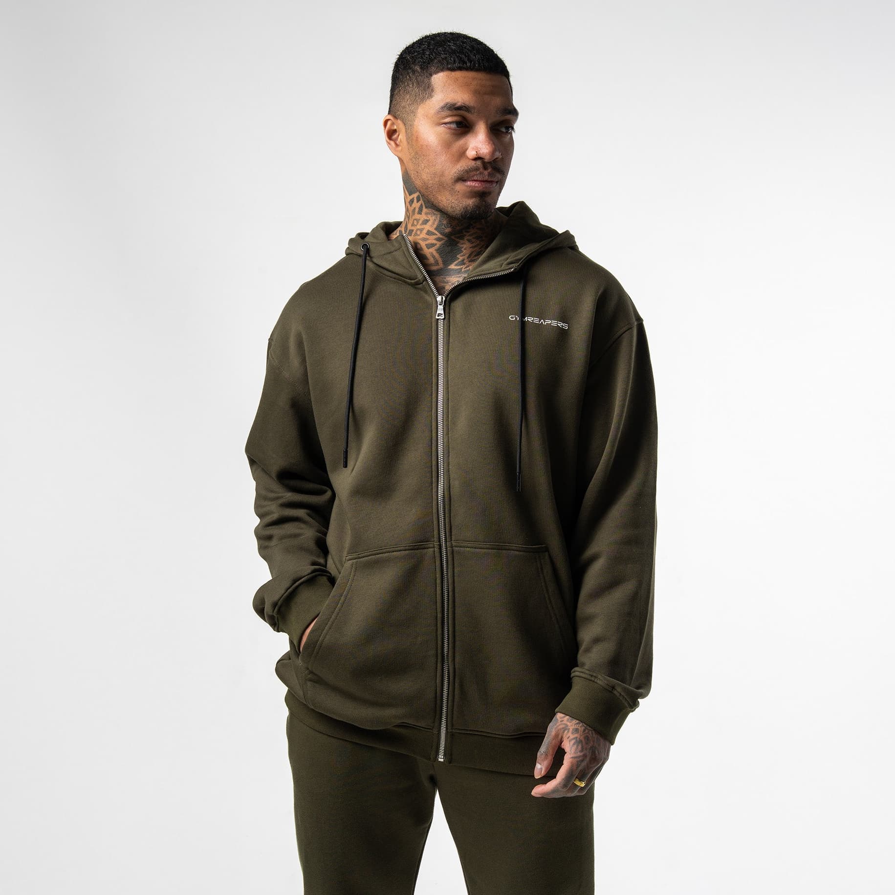 Axis Zip-Up Set - OD Green - Image 4