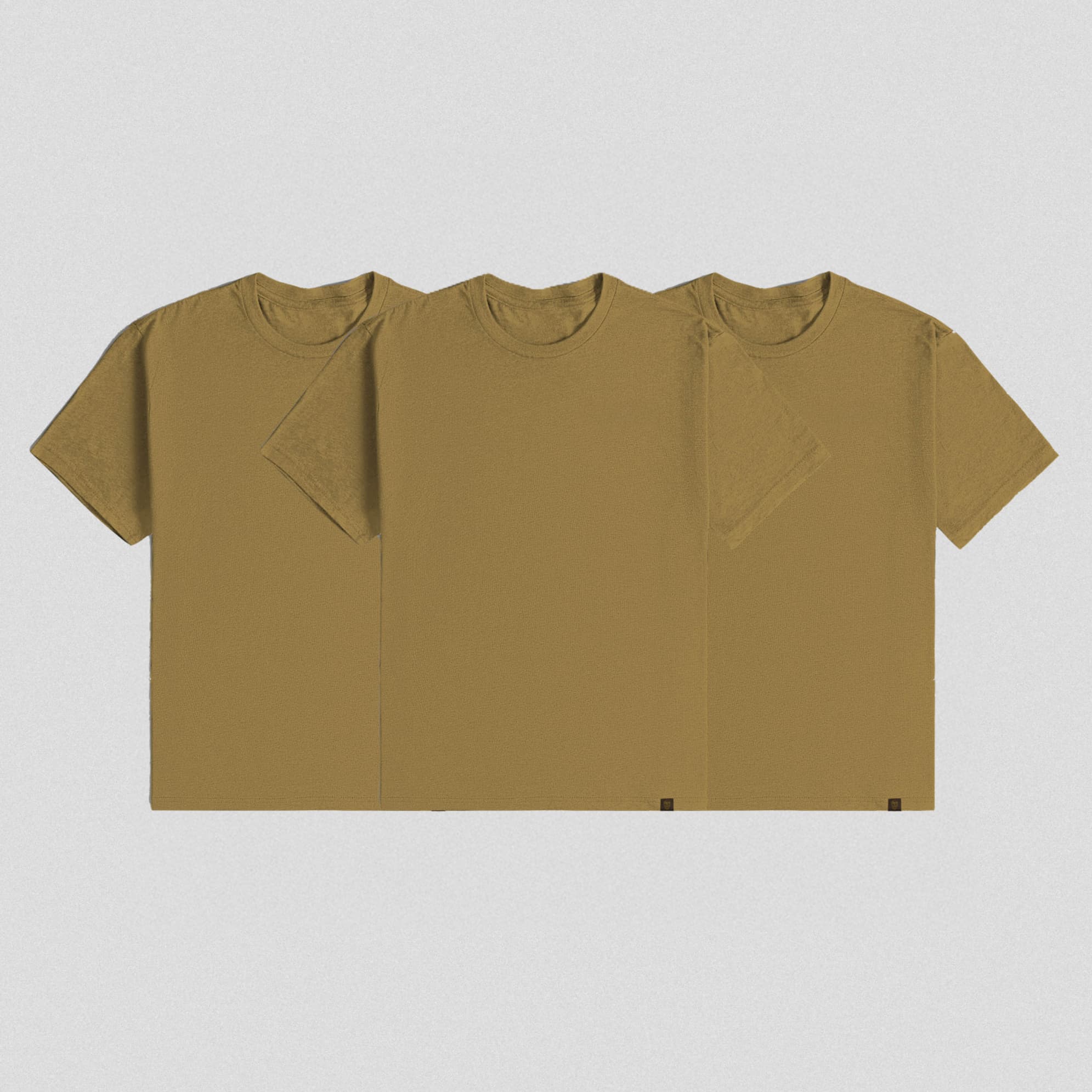 Clip Tag Basic Tee - Khaki - Image 2