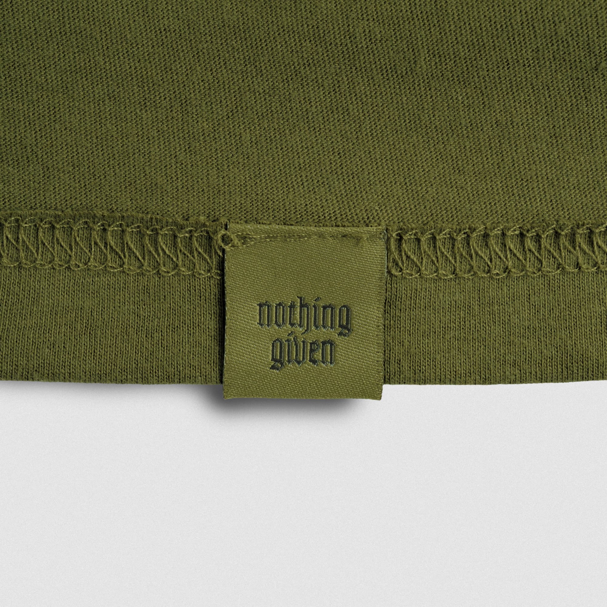 Clip Tag Basic Tee - Olive Drab - Image 4
