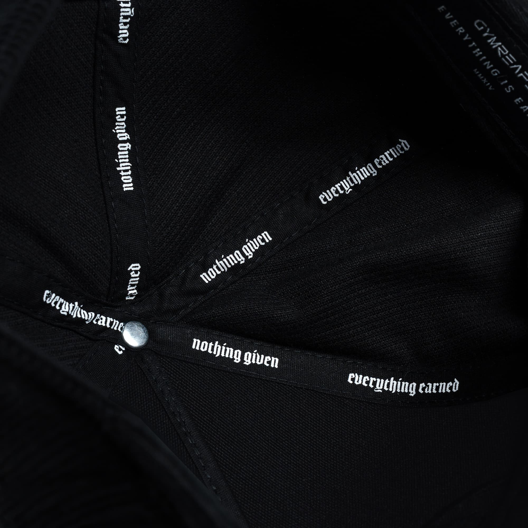 Corduroy 5-Panel Skull Hat - Black/Black - Image 3