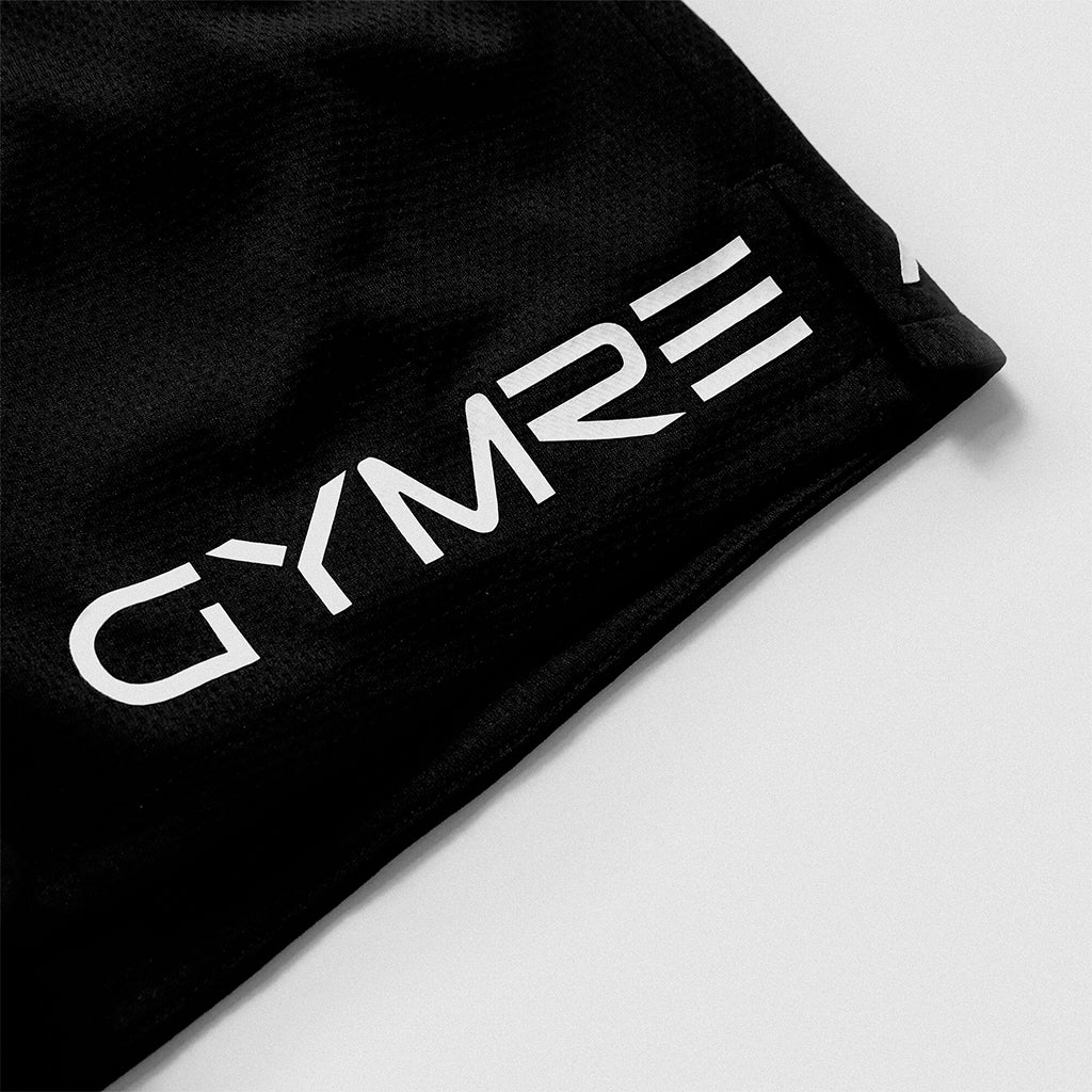 Core Mesh Training Shorts - Black/White - Image 3