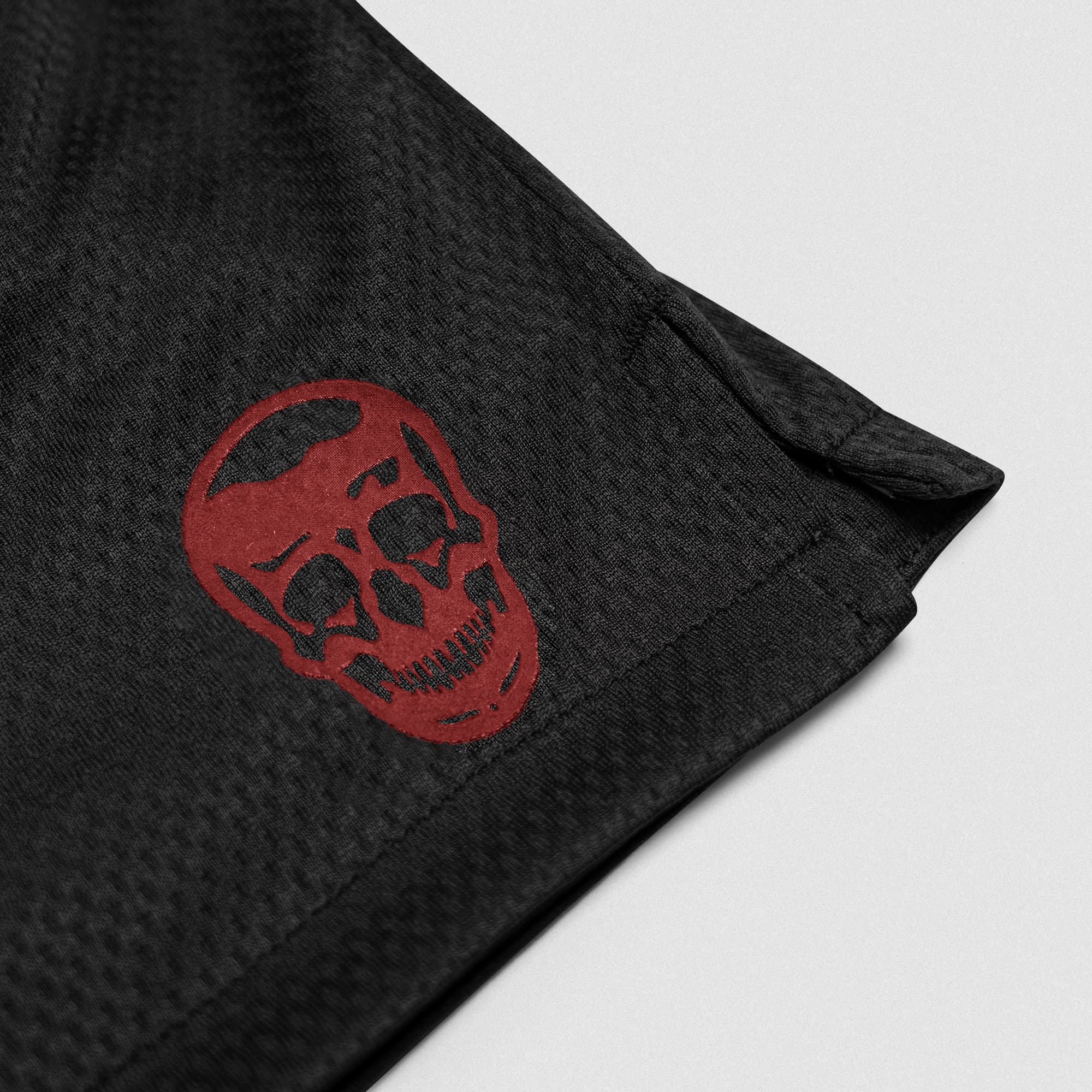 Core Skull Mesh Training Shorts - Black/Red - Image 3