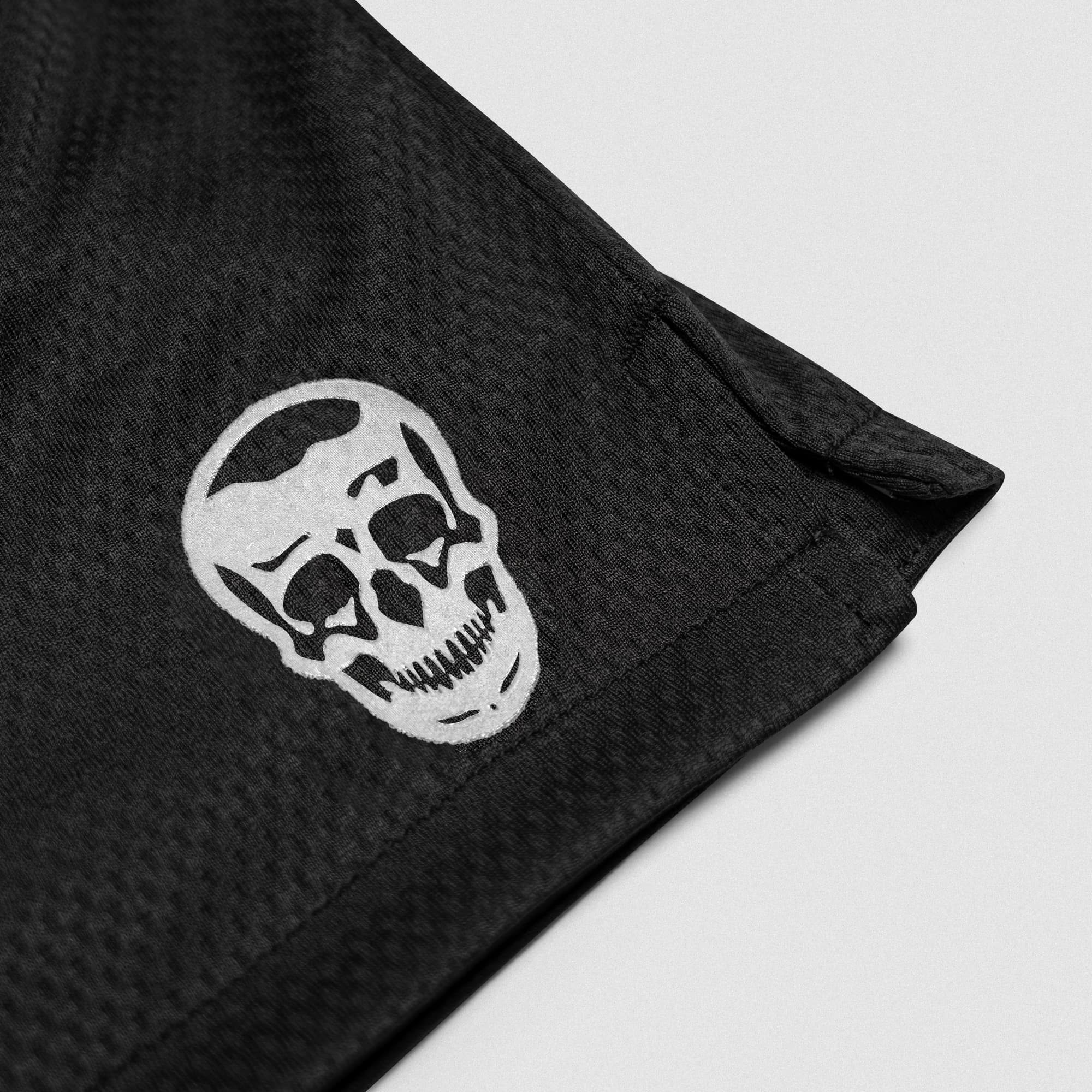 Core Skull Mesh Training Shorts - Black/White - Image 3