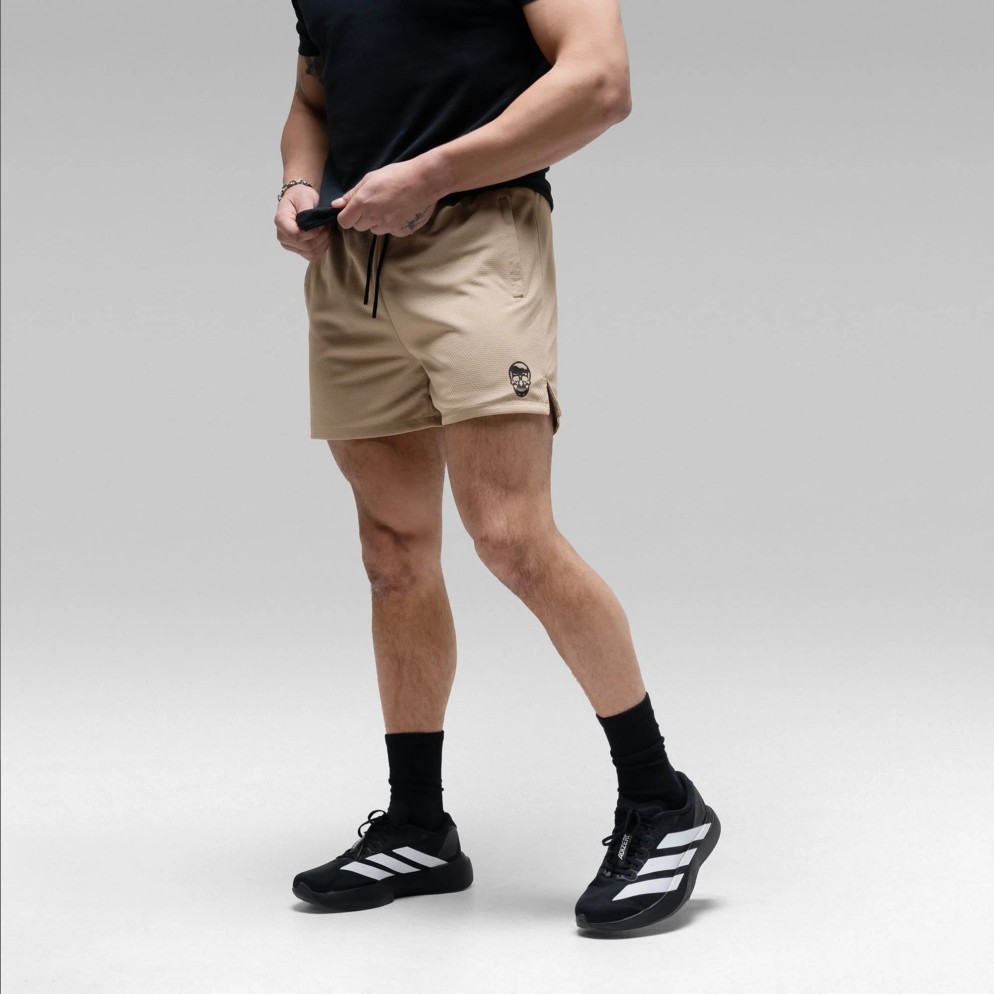 Core Skull Mesh Training Shorts - Sand - Image 4