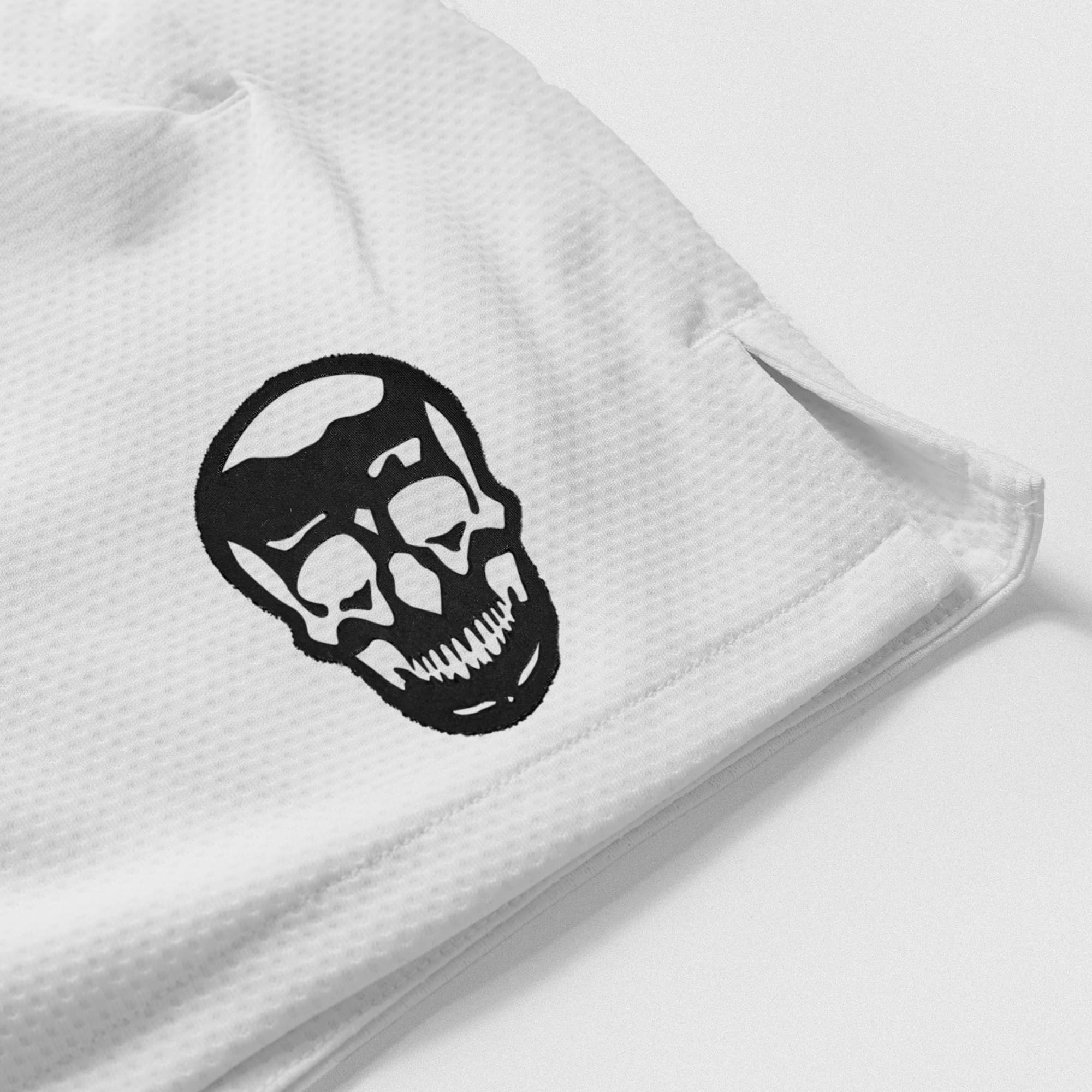Core Skull Mesh Training Shorts - White - Image 3