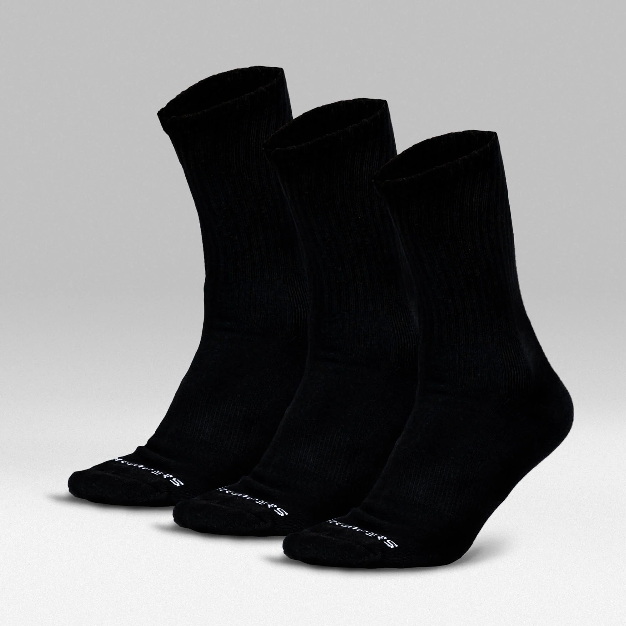 Crew Socks - Black - Image 3