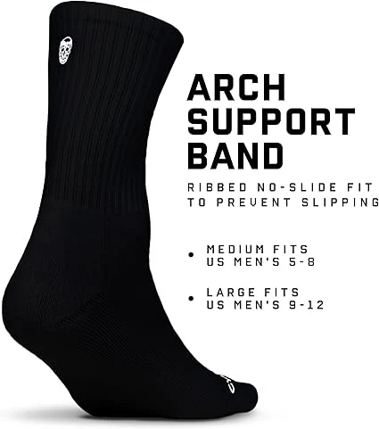 Crew Socks - Black - Image 5