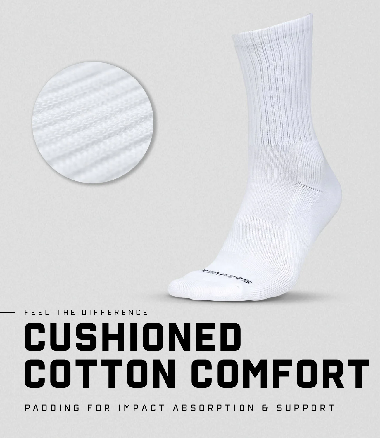 Crew Socks - White - Image 4