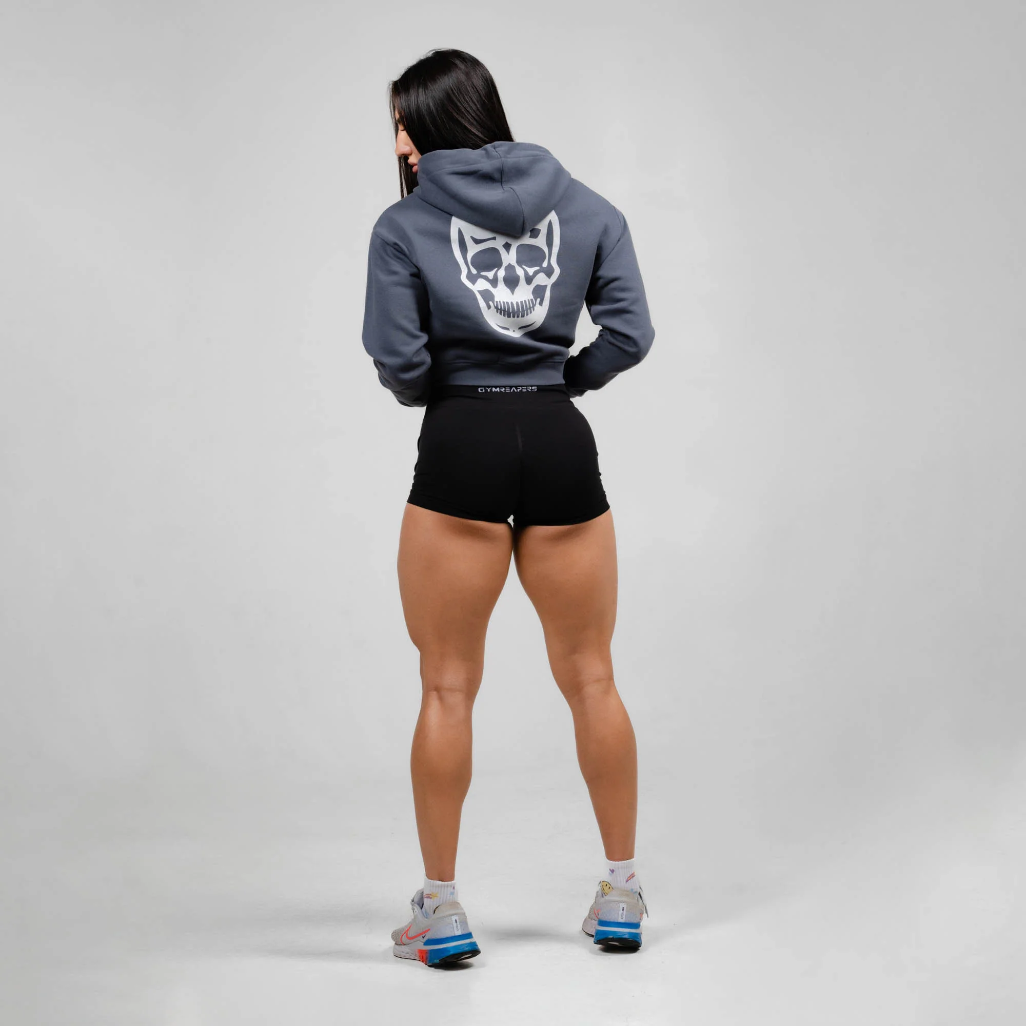 Cropped Zip-Up Hoodie - Riviera - Image 5