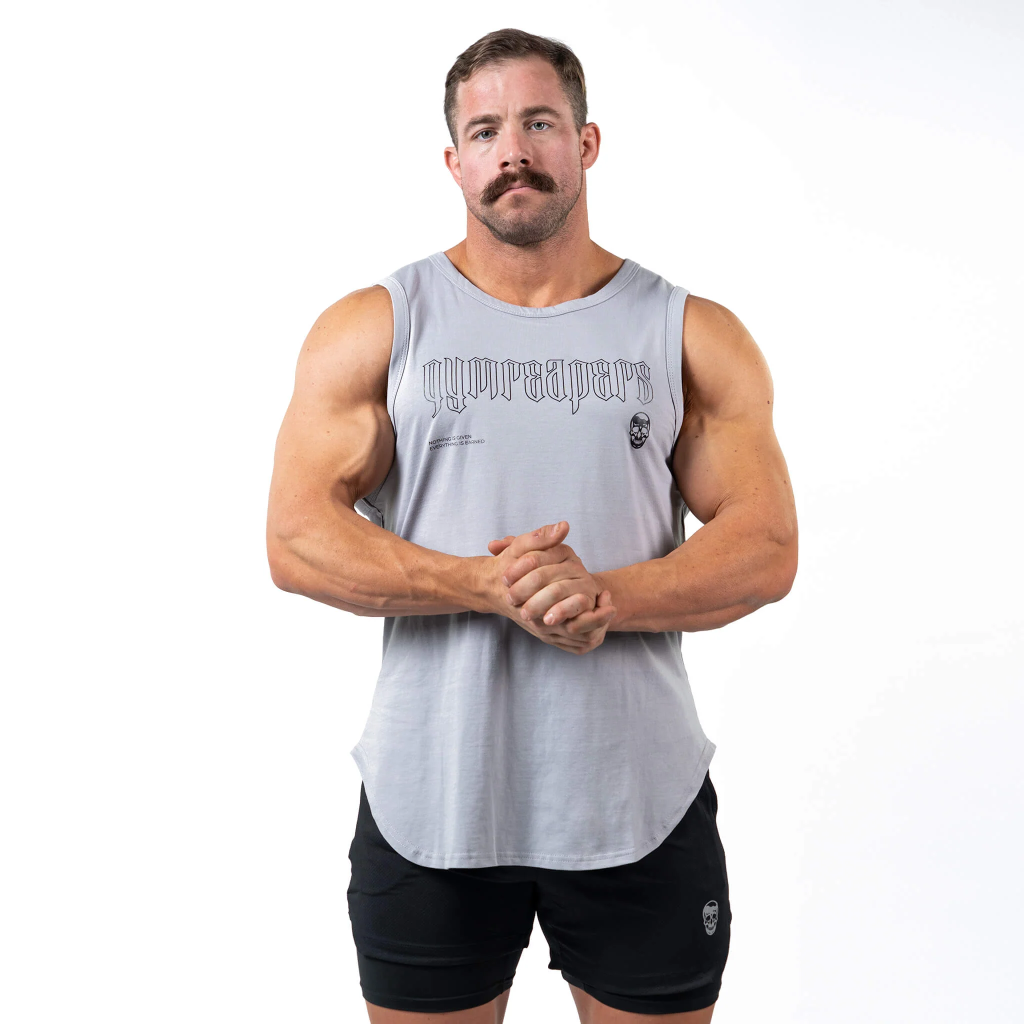 Icon Cut Off Tank - Slate