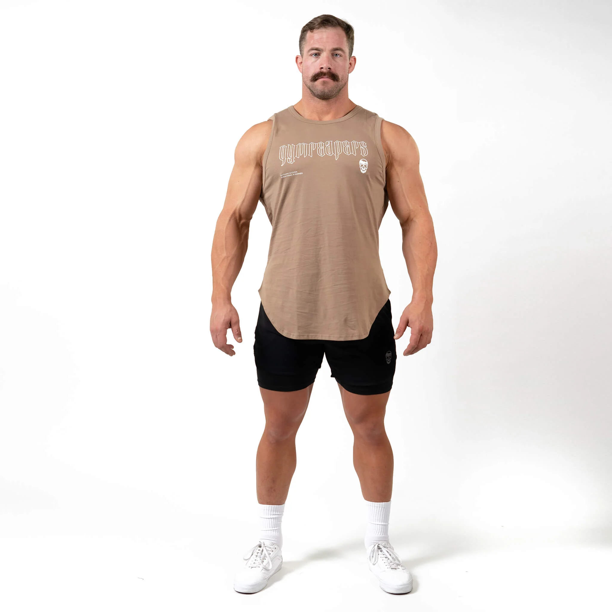 Icon Cut Off Tank - Tan - Image 5