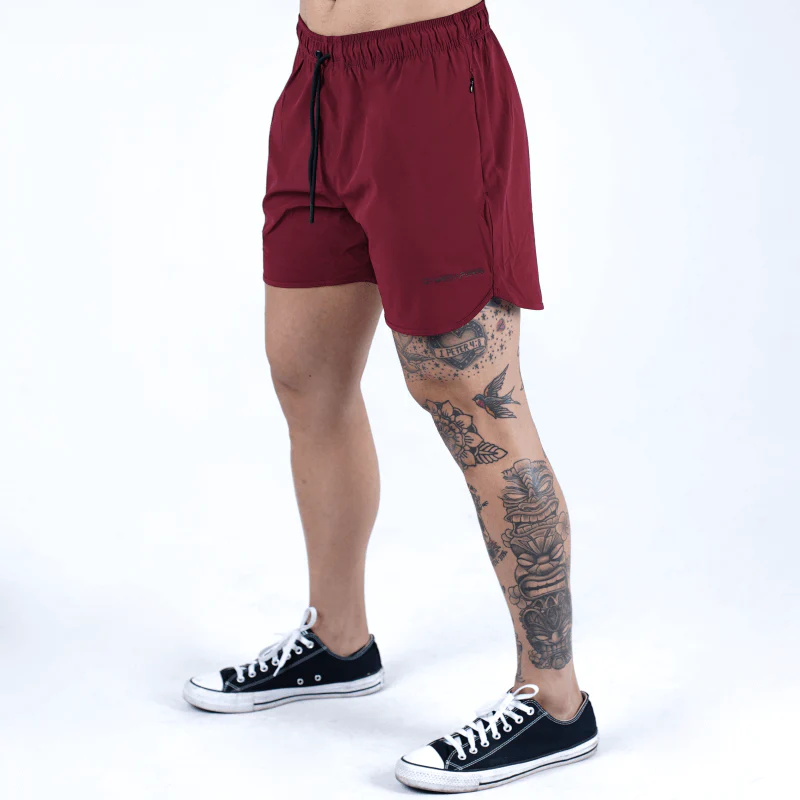 Dynamic Training Shorts - Maroon - Image 3